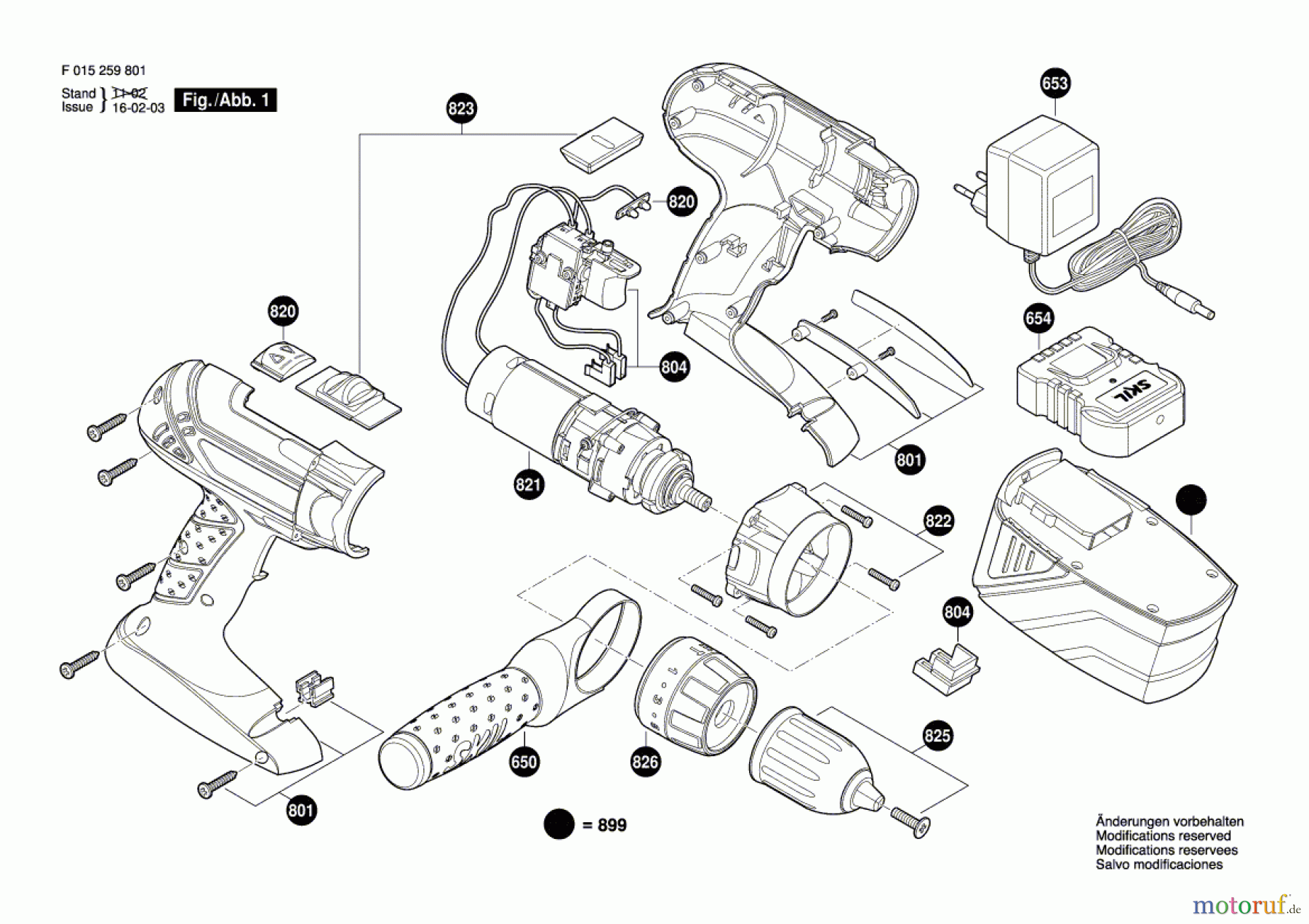  Bosch Akku Werkzeug Akku-Bohrschrauber 2598 Seite 1