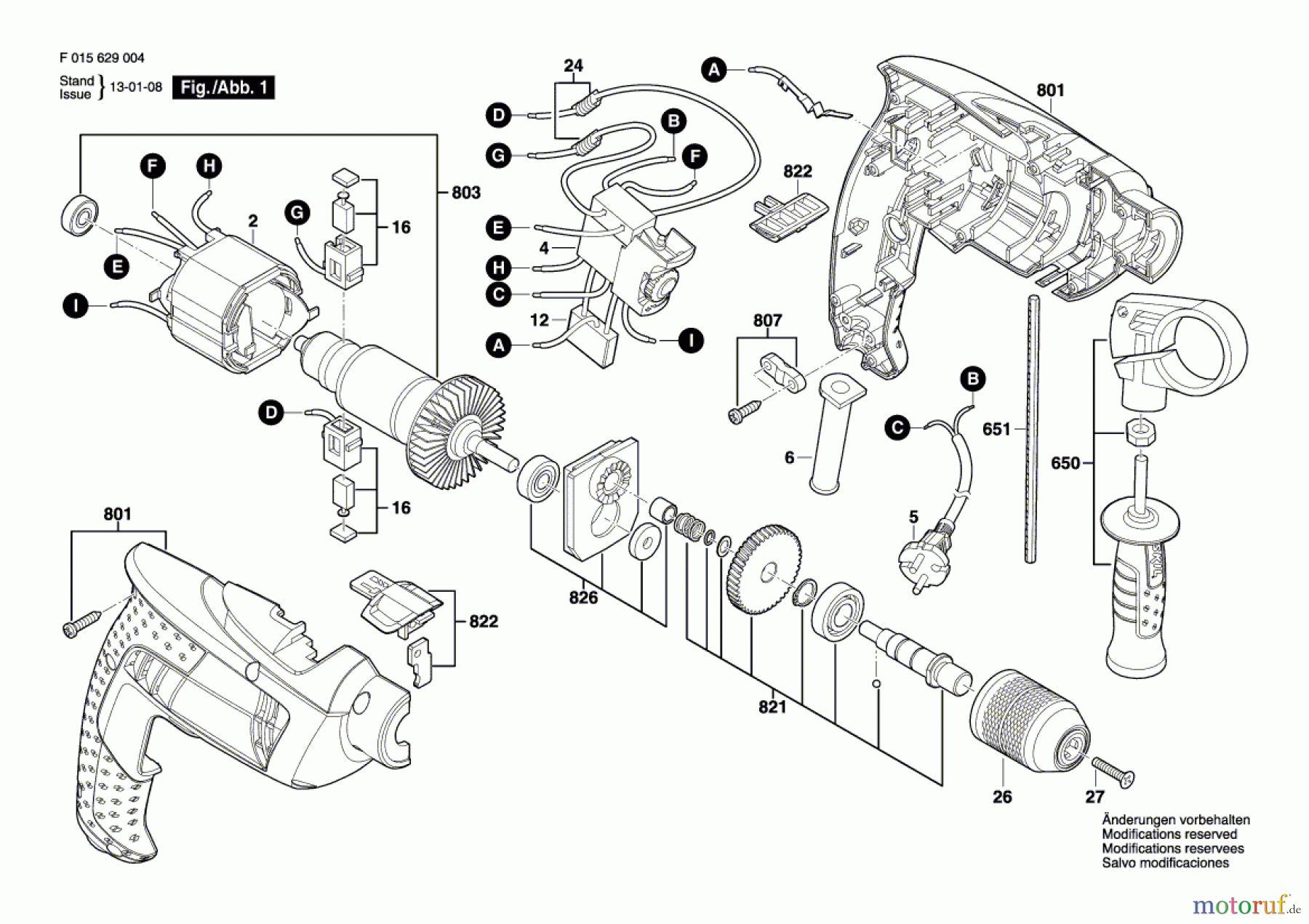  Bosch Werkzeug Schlagbohrmaschine 6290 Seite 1