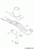 Cub Cadet XM1 DP46 11A-YAKC603 (2018) Spareparts Blade, Blade adapter