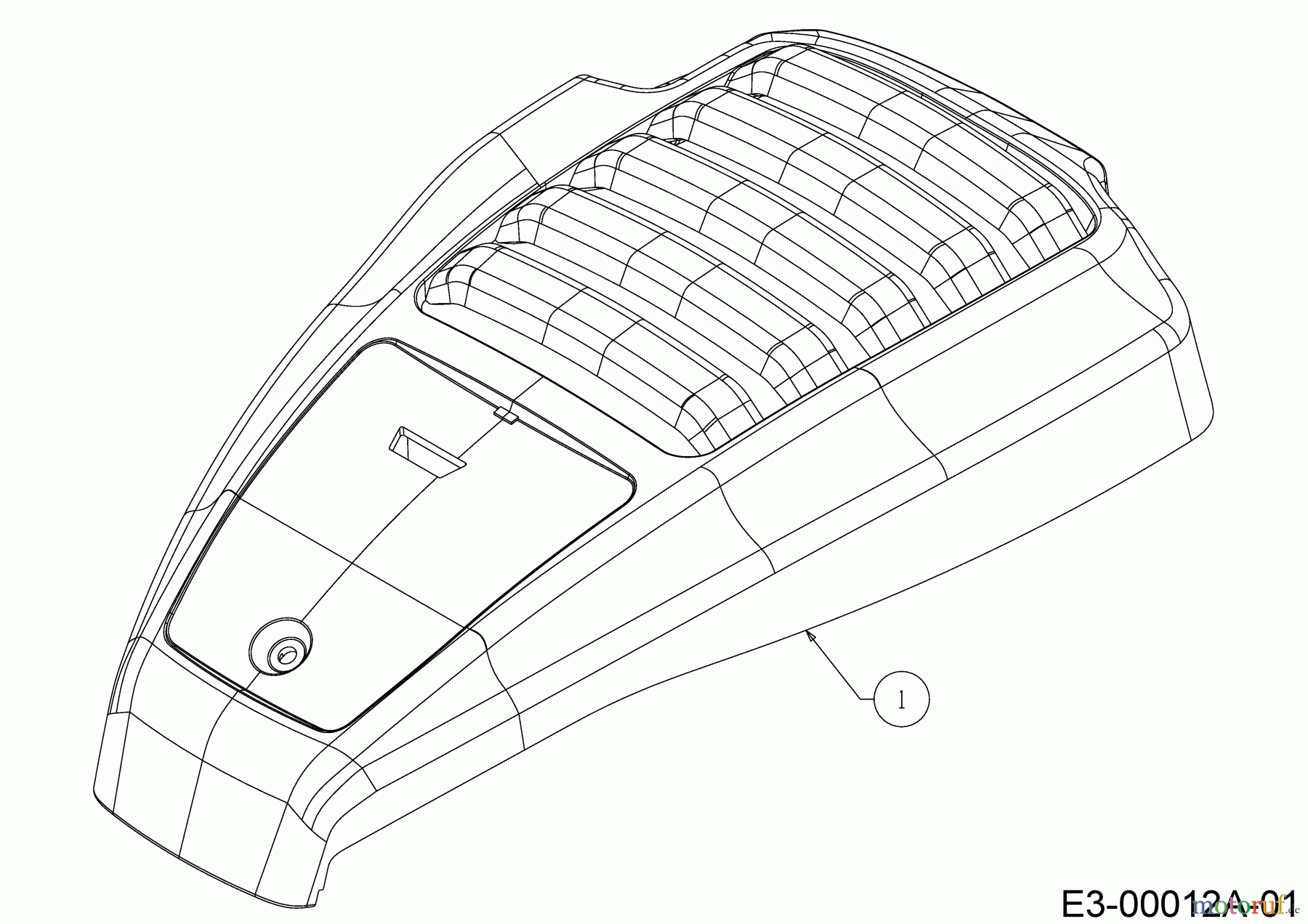  Cub Cadet Petrol mower XM1 DP46 11A-YAKC603  (2018) Engine hood