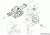 WOLF-Garten Expert E 13/96 T 13H2765F650 (2018) Spareparts Bracket gearbox, Bracket tension pulley