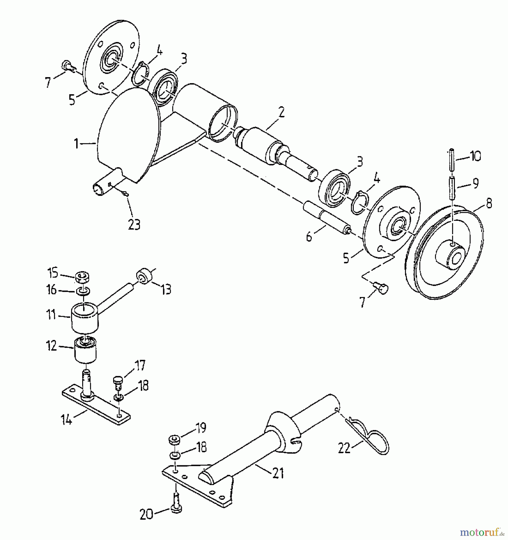  Gutbrod Cutter bar mower BM 91 17A-091-604  (2000) Cutting drive