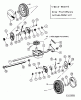 MTD untill 2011 48 SPB 12A-V20H600 (2004) Spareparts Gearbox, Wheels