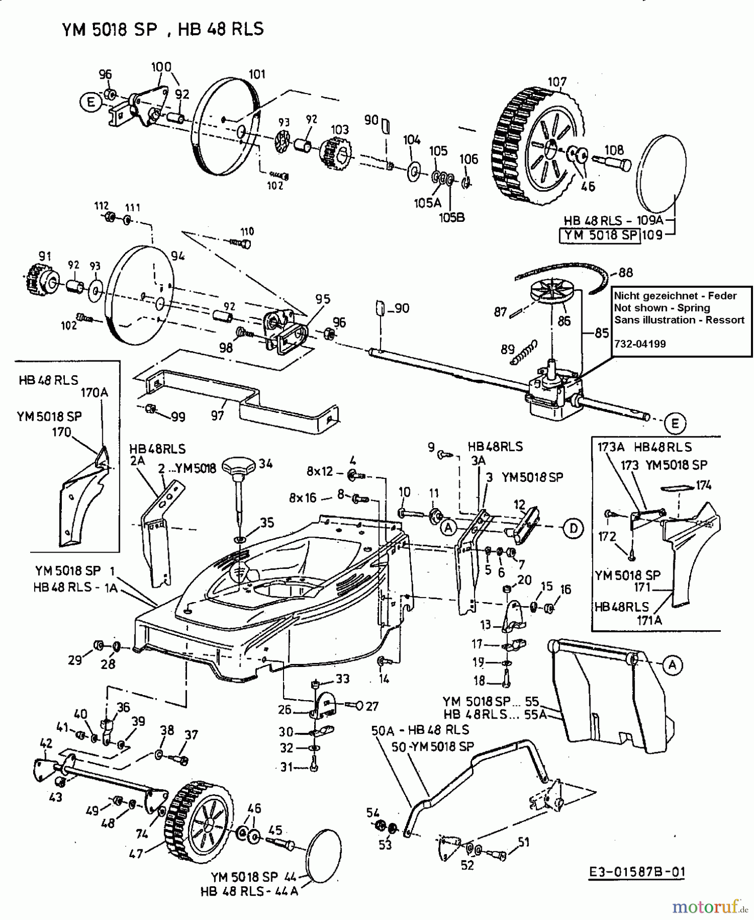 Gutbrod Petrol mower self propelled HB 48 RLS 12C-T78X690  (2002) Basic machine