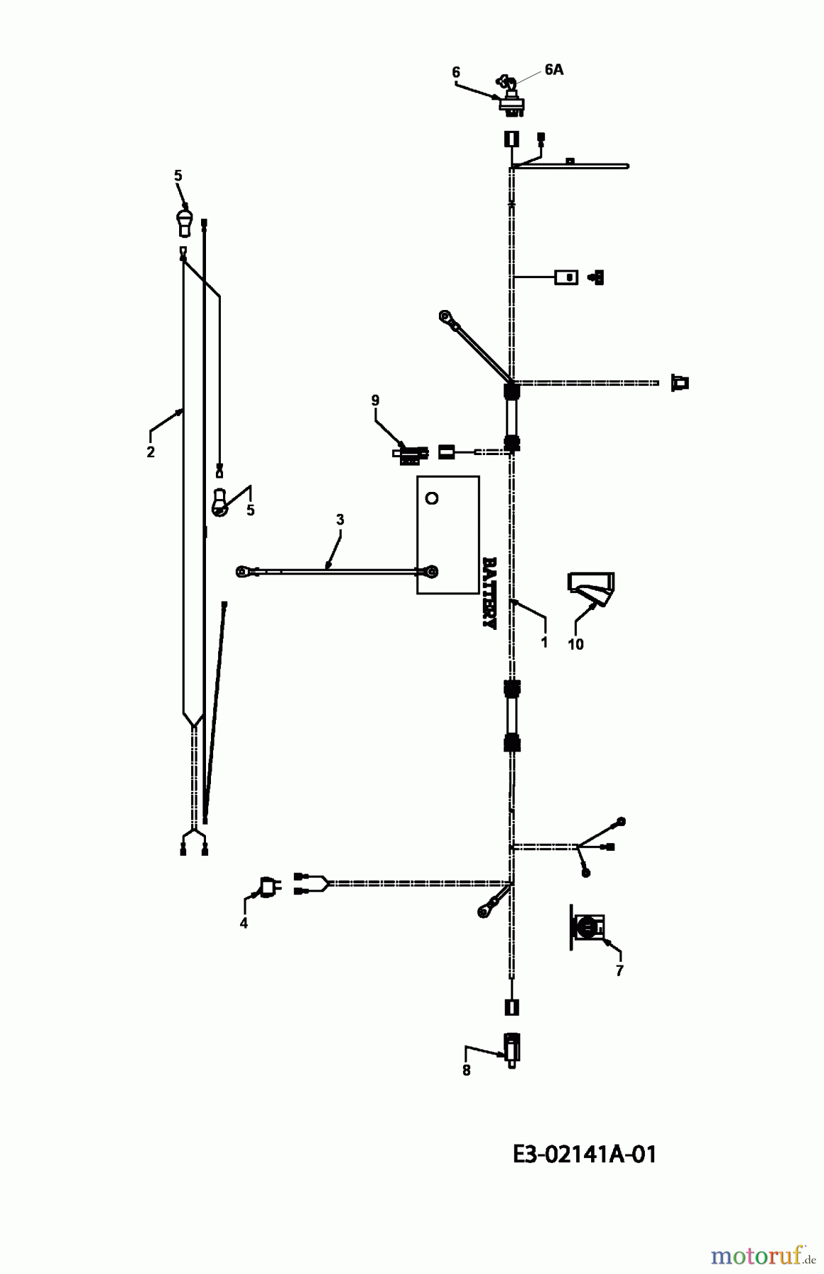  MTD Lawn tractors B 12 13D1458B600  (2004) Wiring diagram