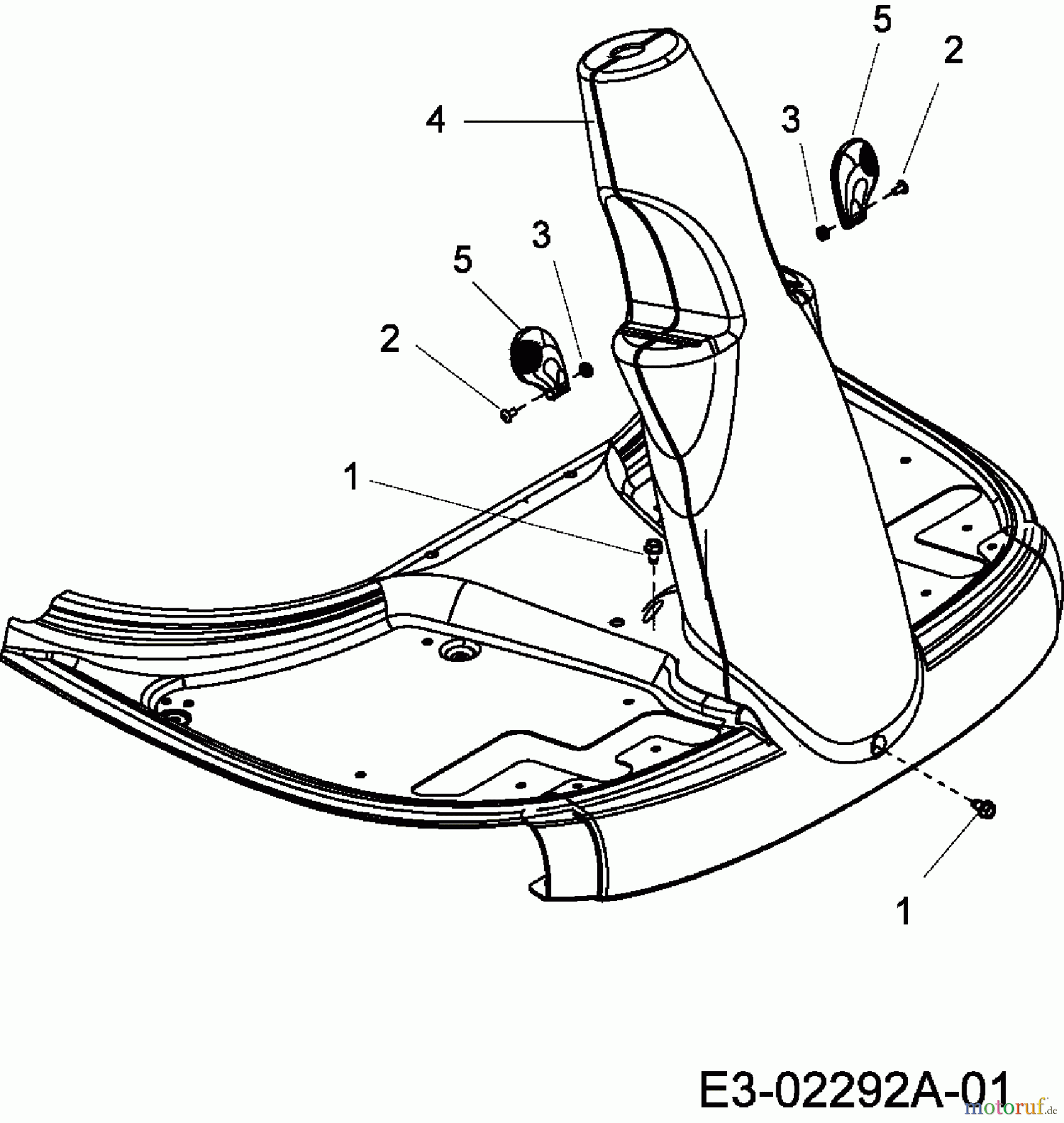  Yard-Man Lawn tractors DX 70 13B-334-643  (2006) Cover panels