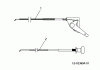 Lawnflite 909 13AE509J611 (2005) Spareparts Control cables