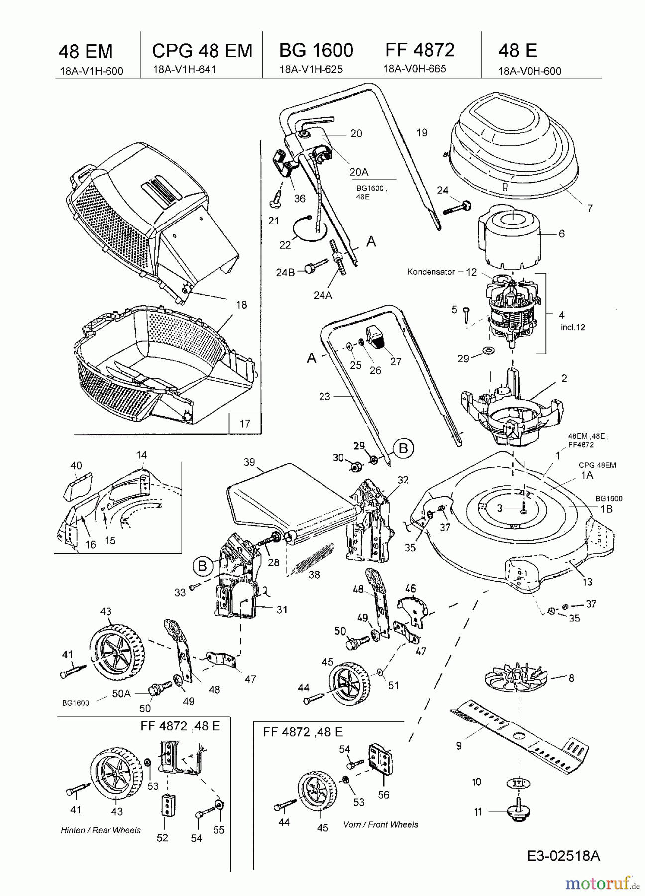  Central Park Electric mower CPG 48 EM 18A-V1H-641  (2005) Basic machine