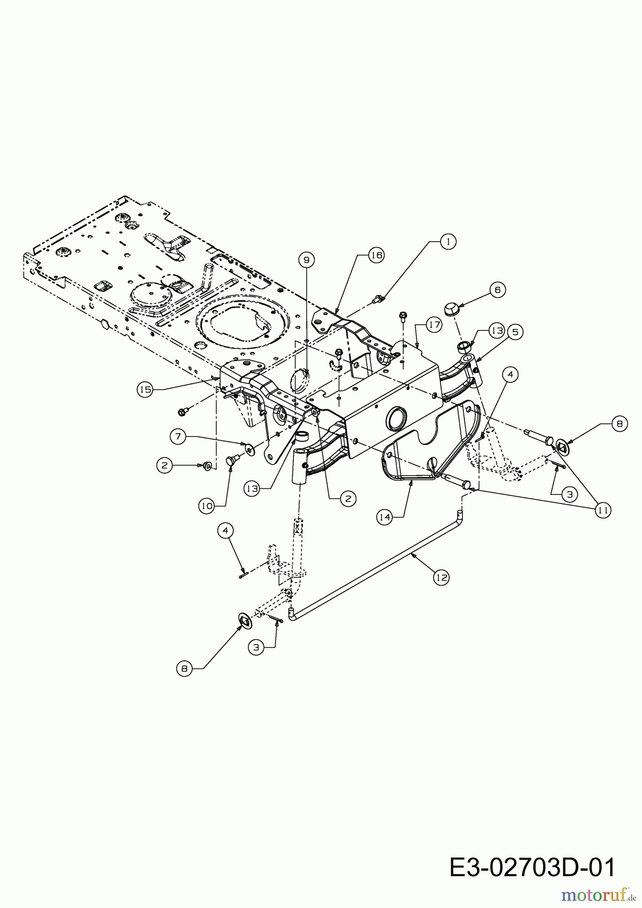  Massey Ferguson Lawn tractors MF 42-18 SH 13BJ796G695  (2012) Front axle