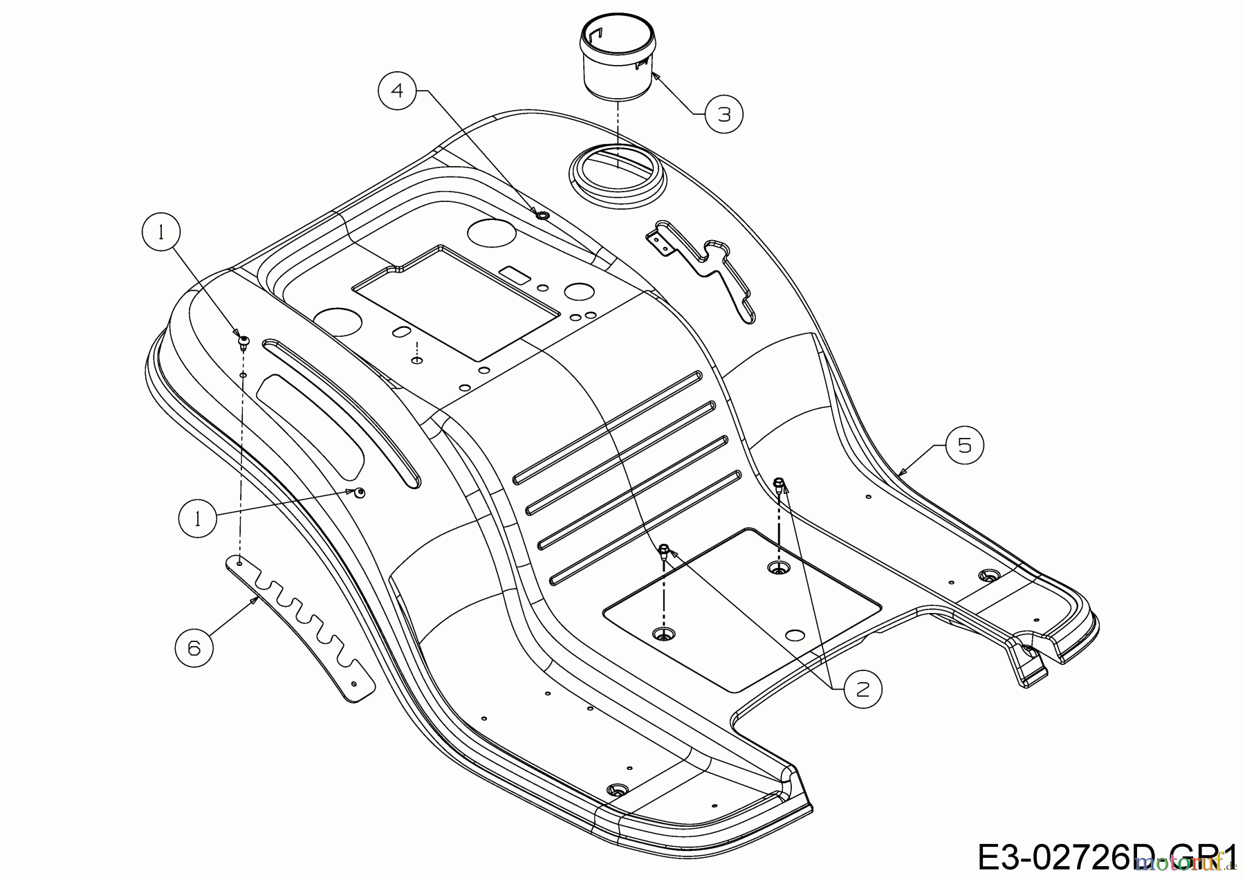  Helington Lawn tractors H 107 HK 13AG79KG686  (2018) Fender