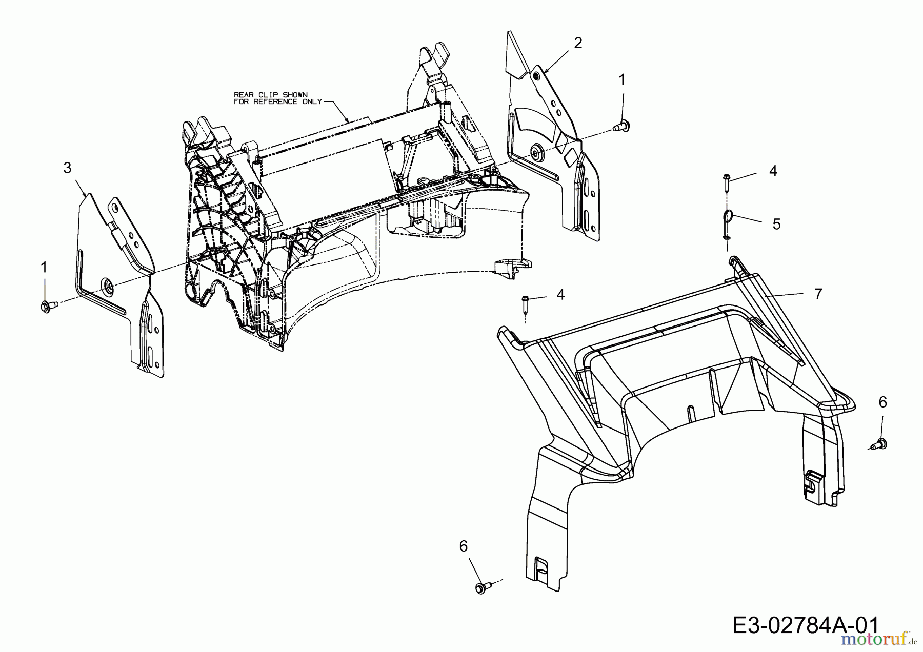  Mr.Gardener Petrol mower self propelled HW 53 BAV-ES 12AGPN8U629  (2014) Rear baffle, Handle bracket