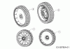 MTD Smart 53 SPBS 12A-PY5L600 (2015) Spareparts Wheels