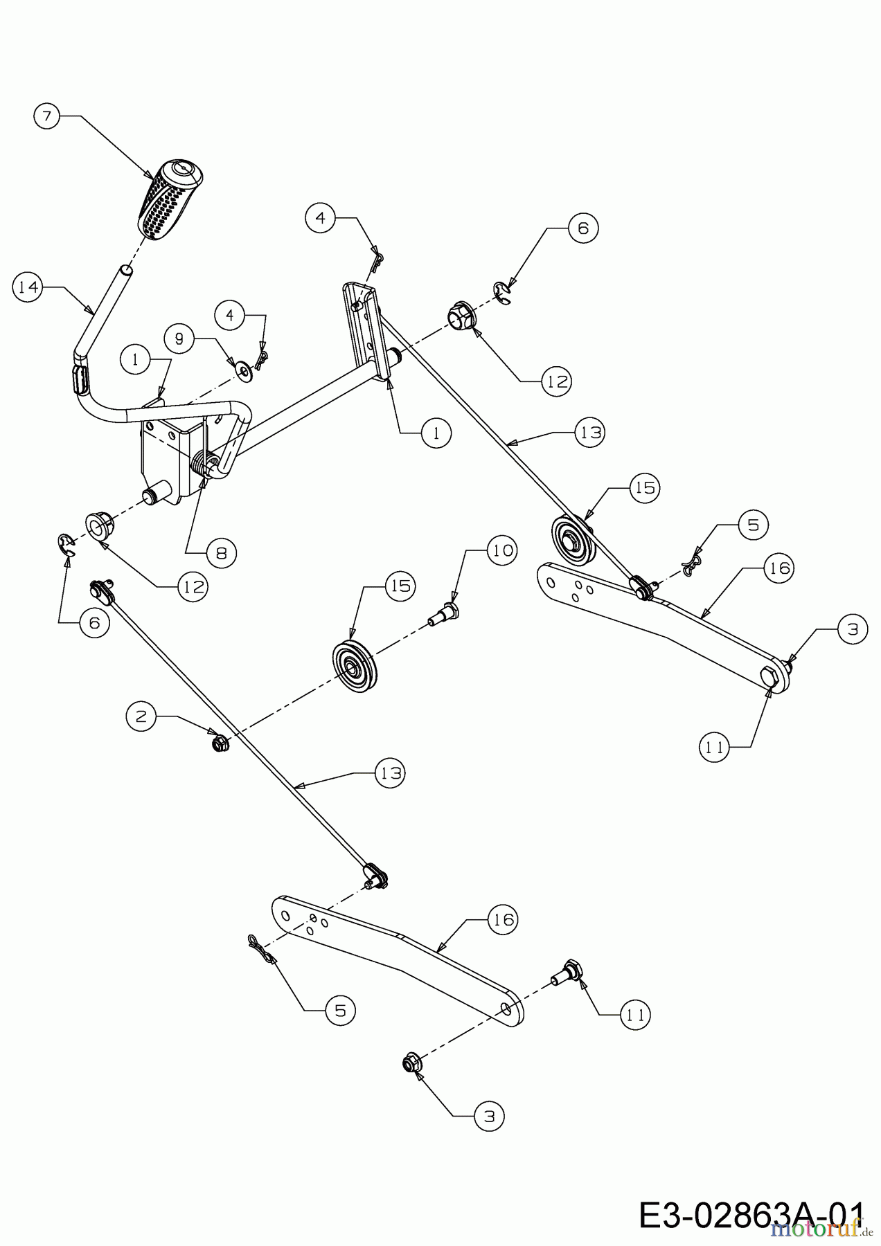  Cub Cadet Lawn tractors LGTX 1050 13AS92AP056  (2014) Deck lift