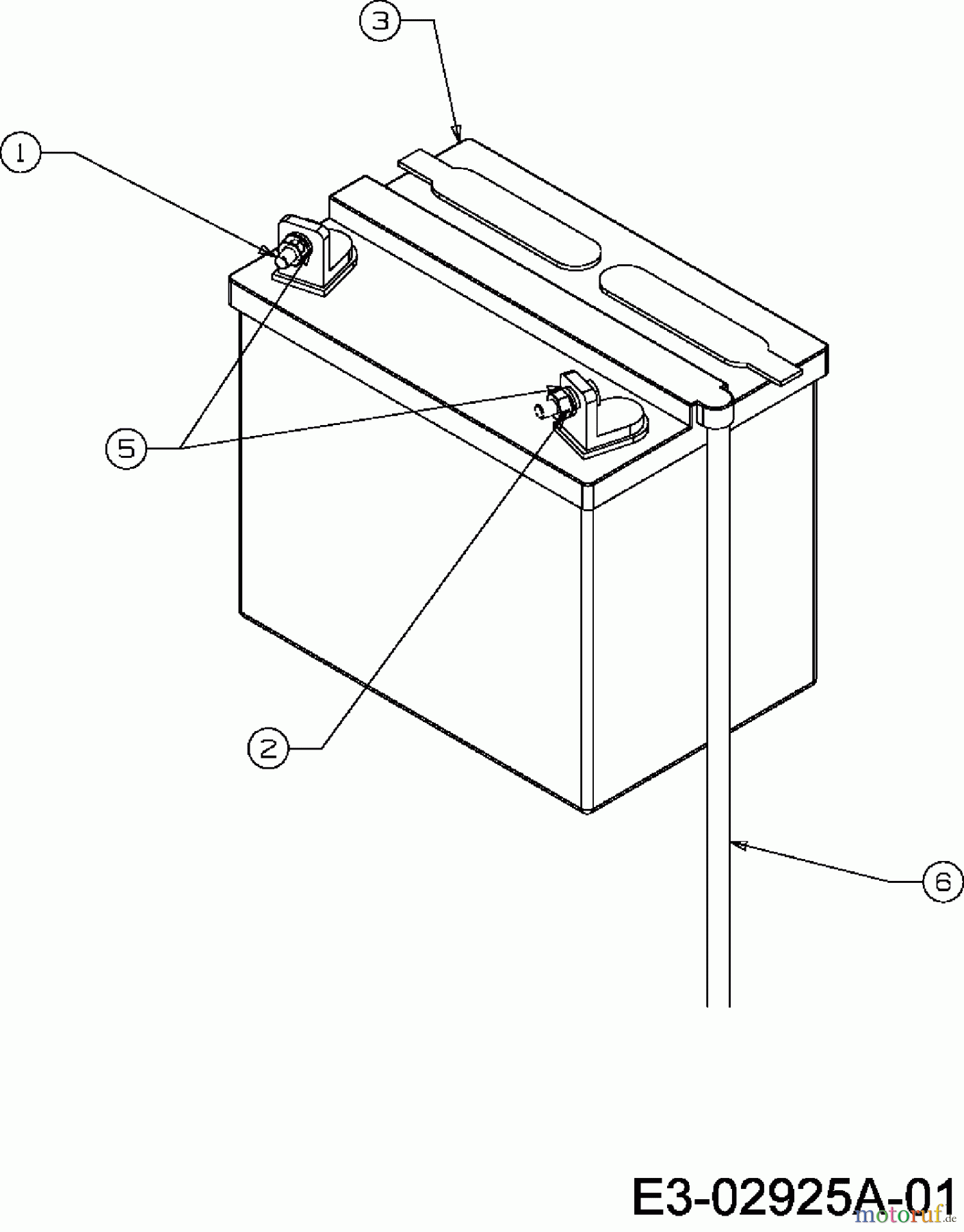  Massey Ferguson Lawn tractors MF 28-15 HO 13A-334-695  (2007) Battery