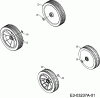MTD untill 2011 48 PKM 11A-167D676 (2007) Spareparts Wheels