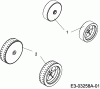 Bolens BL 1033 EP 18C-M4D-684 (2007) Spareparts Wheels