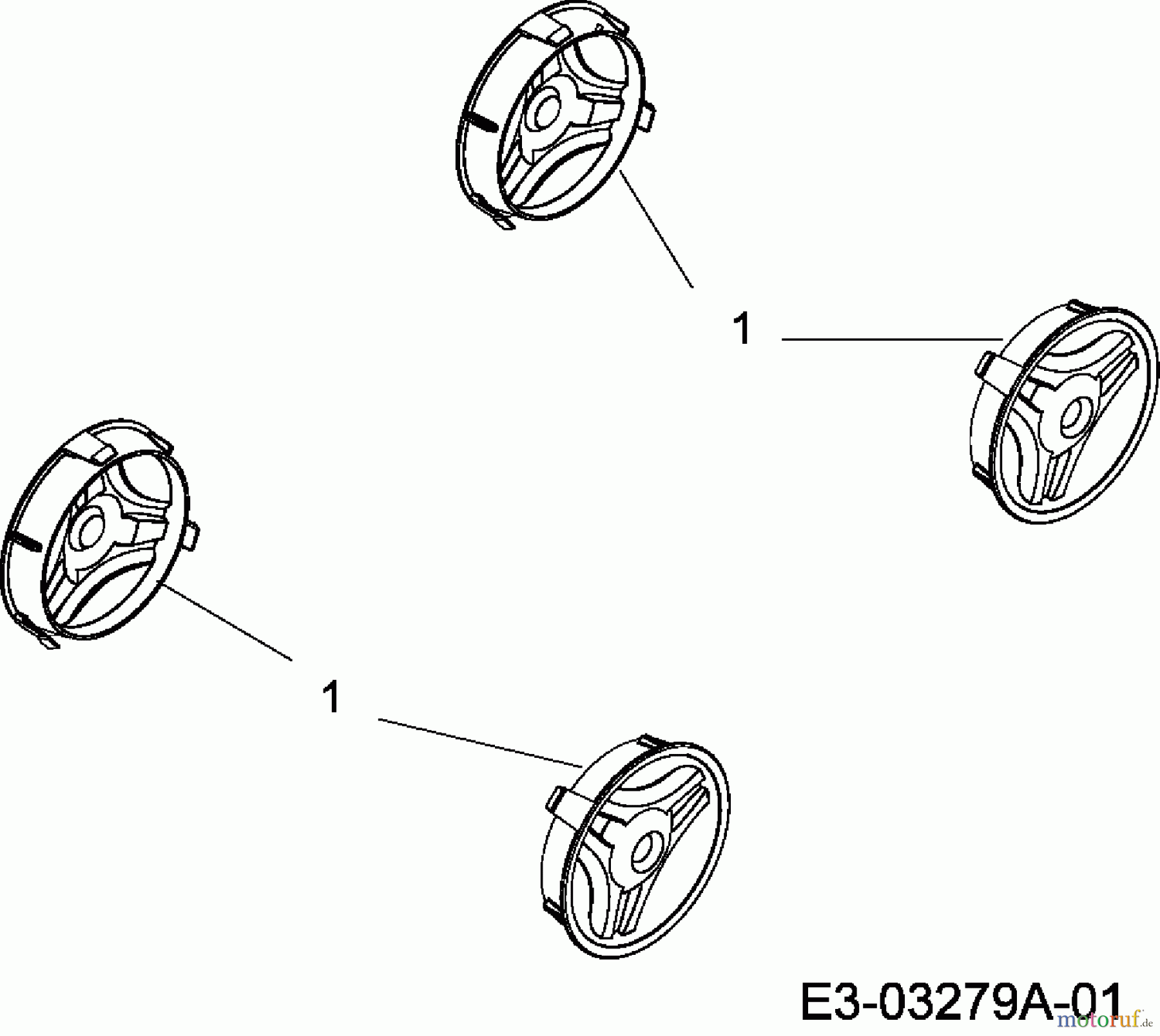  Merox Electric mower MX 40 E 18D-N4S-667  (2009) Hub caps