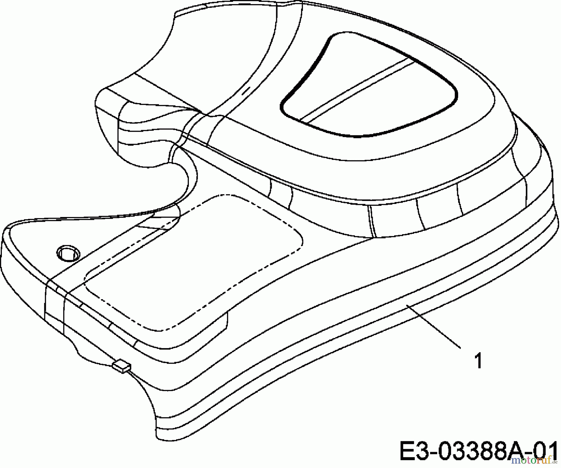  Black-Line Petrol mower self propelled 6553 HWM 12A-568T683  (2008) Cover gearbox