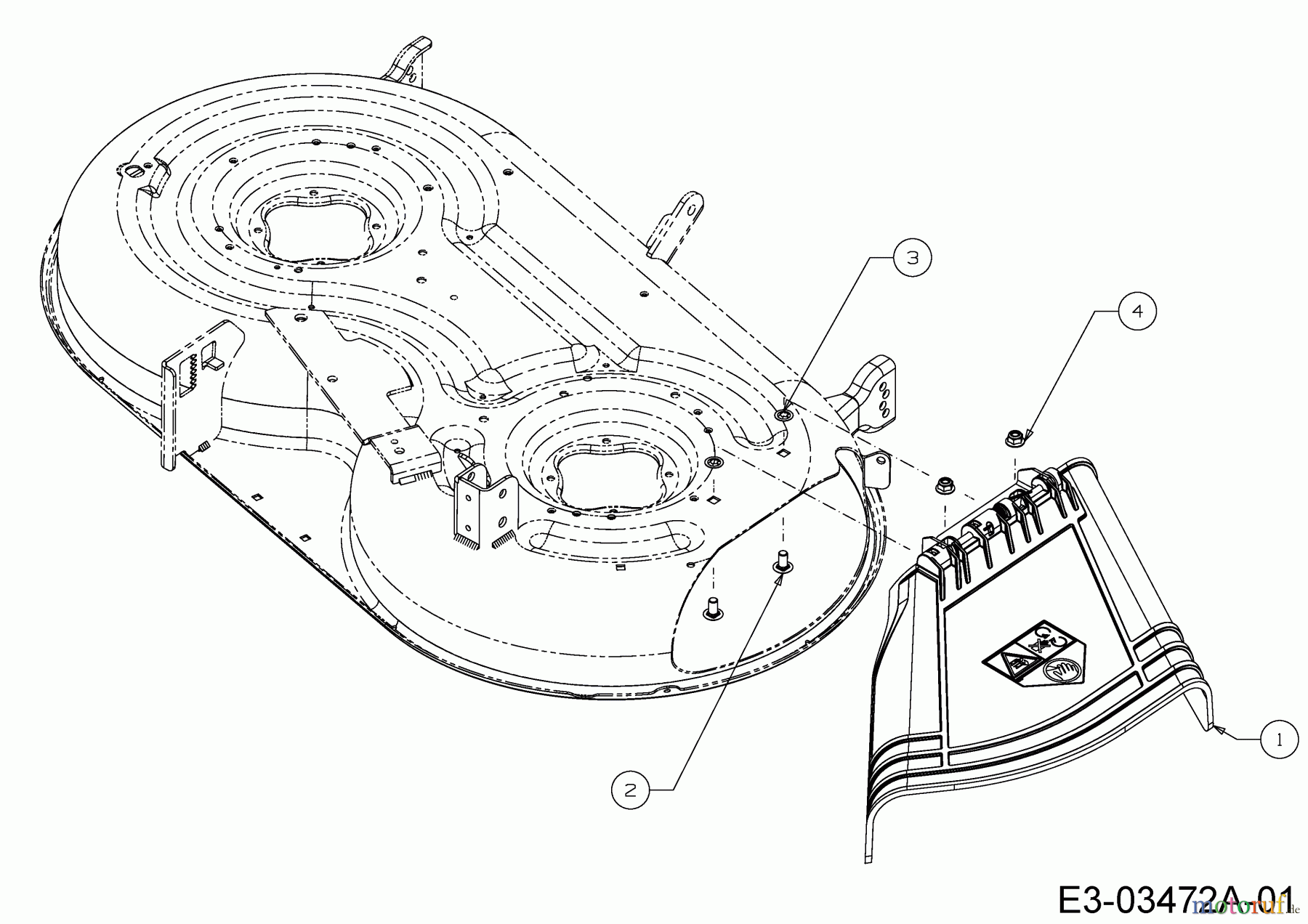  Cub Cadet Zero Turn RZTL 42 17ARCACS330  (2014) Deflector