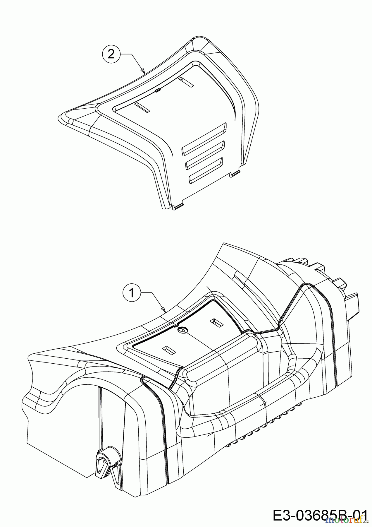  Mr.Gardener Petrol mower HW 42 B 11A-LL5B629  (2017) Cover front axle