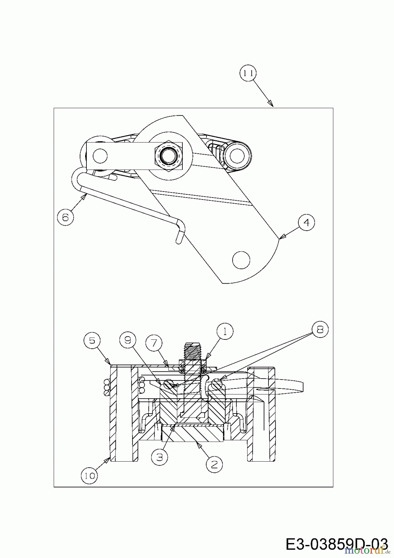  Greencut Lawn tractors AT 1150/10 13AH761E639  (2010) Brake