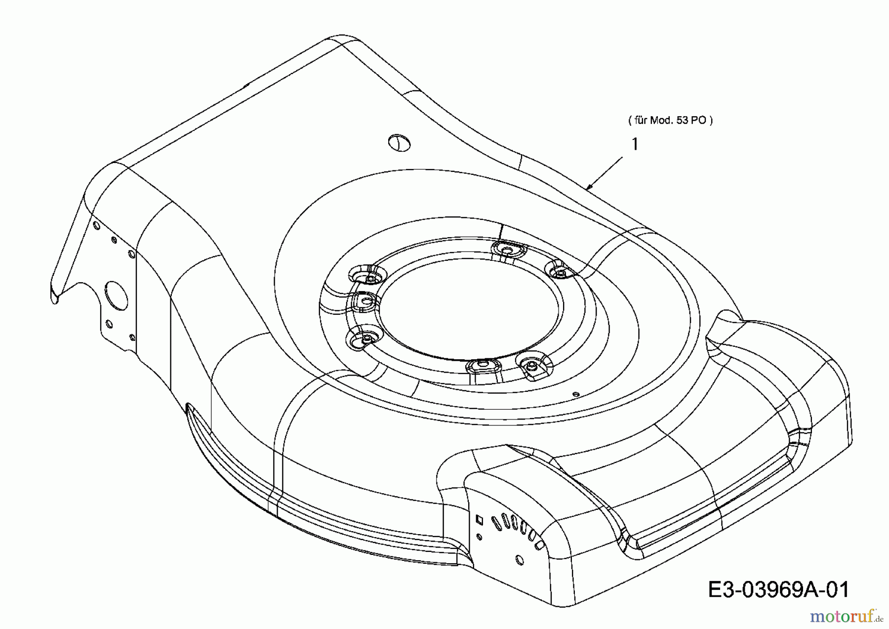  MTD Petrol mower 53 PO 11A-84MF600  (2008) Deck housing