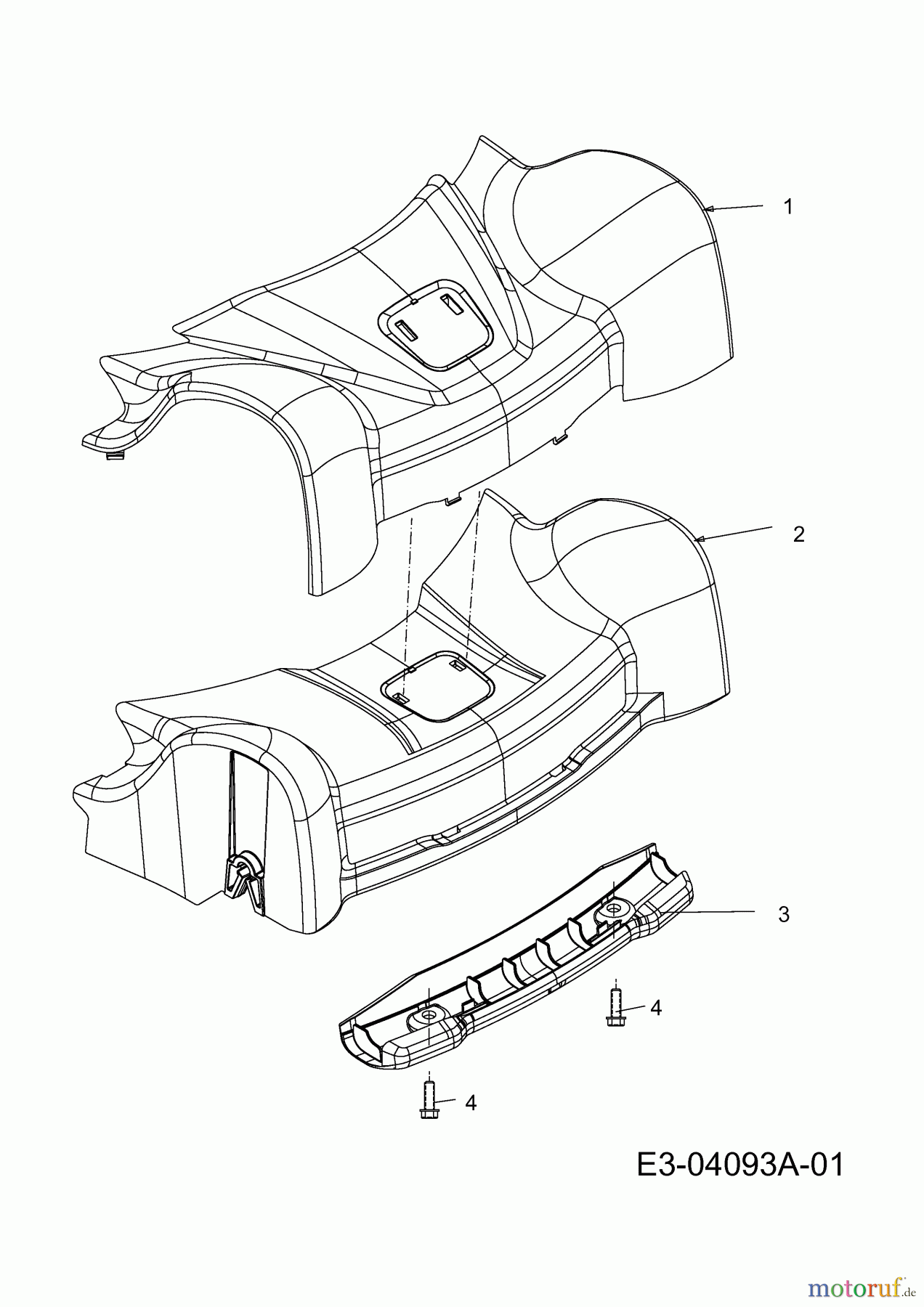  Wolf-Garten Petrol mower self propelled Blue Power 53 AHW 12AVPV9L650  (2014) Cover front axle