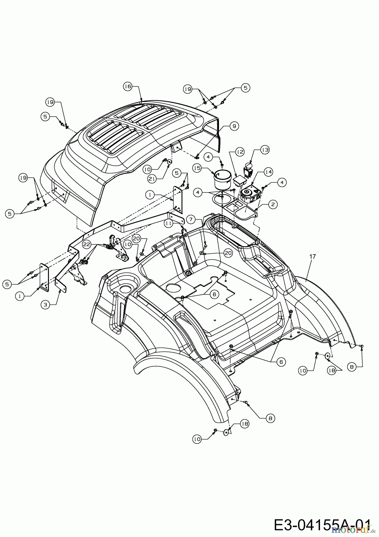  Cub Cadet Zero Turn FMZ 50 17AI4BFP603  (2008) Fender