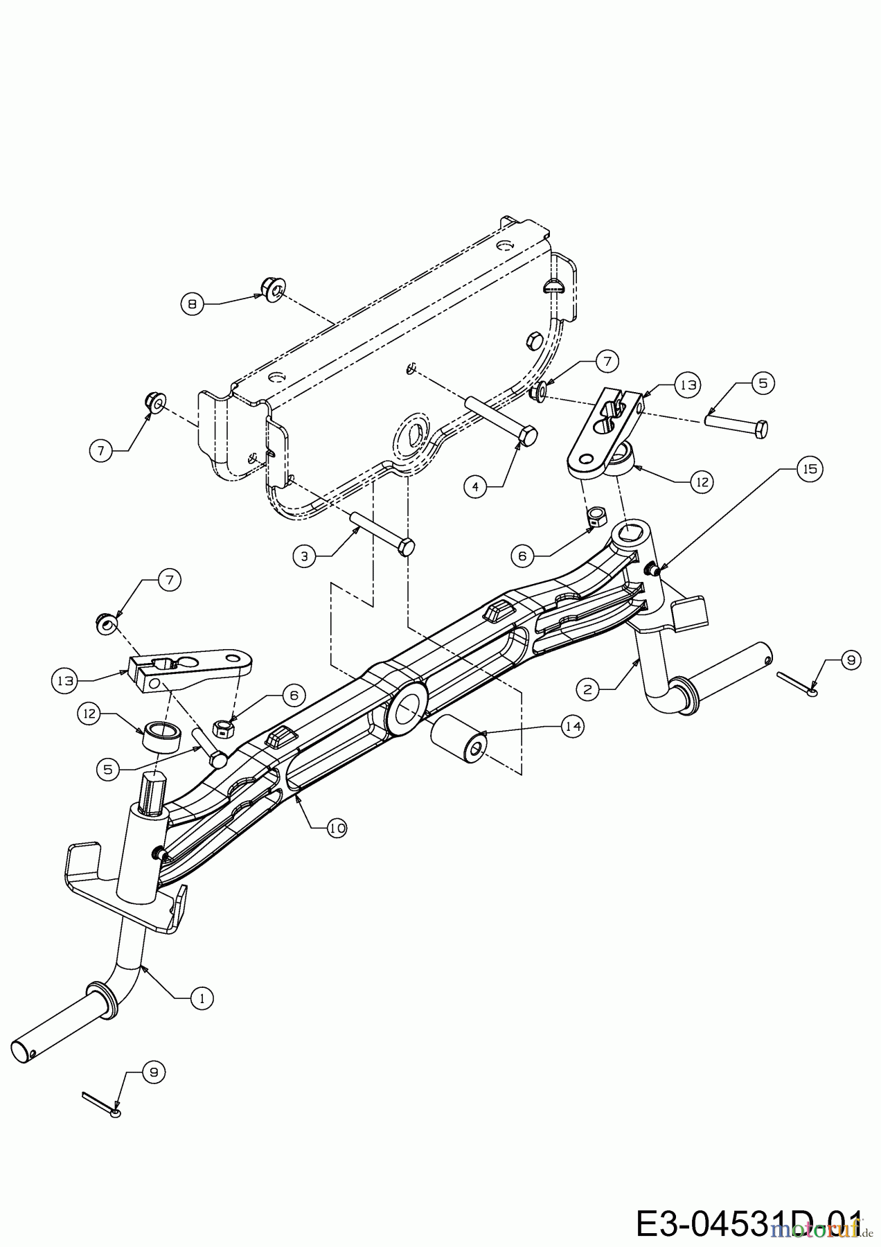  Massey Ferguson Lawn tractors MF 50-24 SD 13BI92CP695  (2013) Front axle