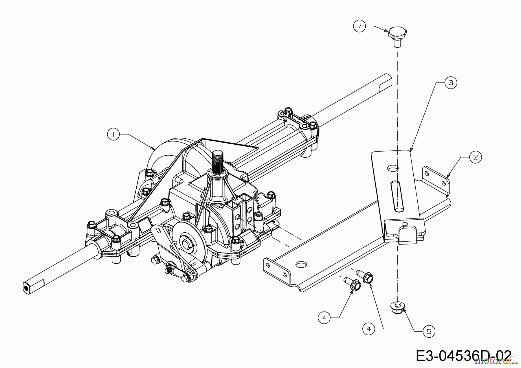  Massey Ferguson Lawn tractors MF 42-18 ASD 13AD90GG695  (2015) Bracket gearbox, Bracket tension pulley