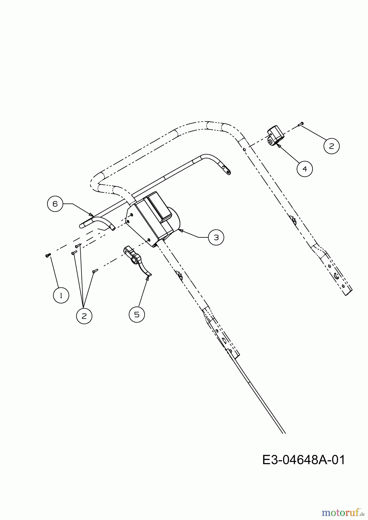  Wolf-Garten Electric mower Ambition 48 EHW 18A-11K-C50  (2012) Shift lever