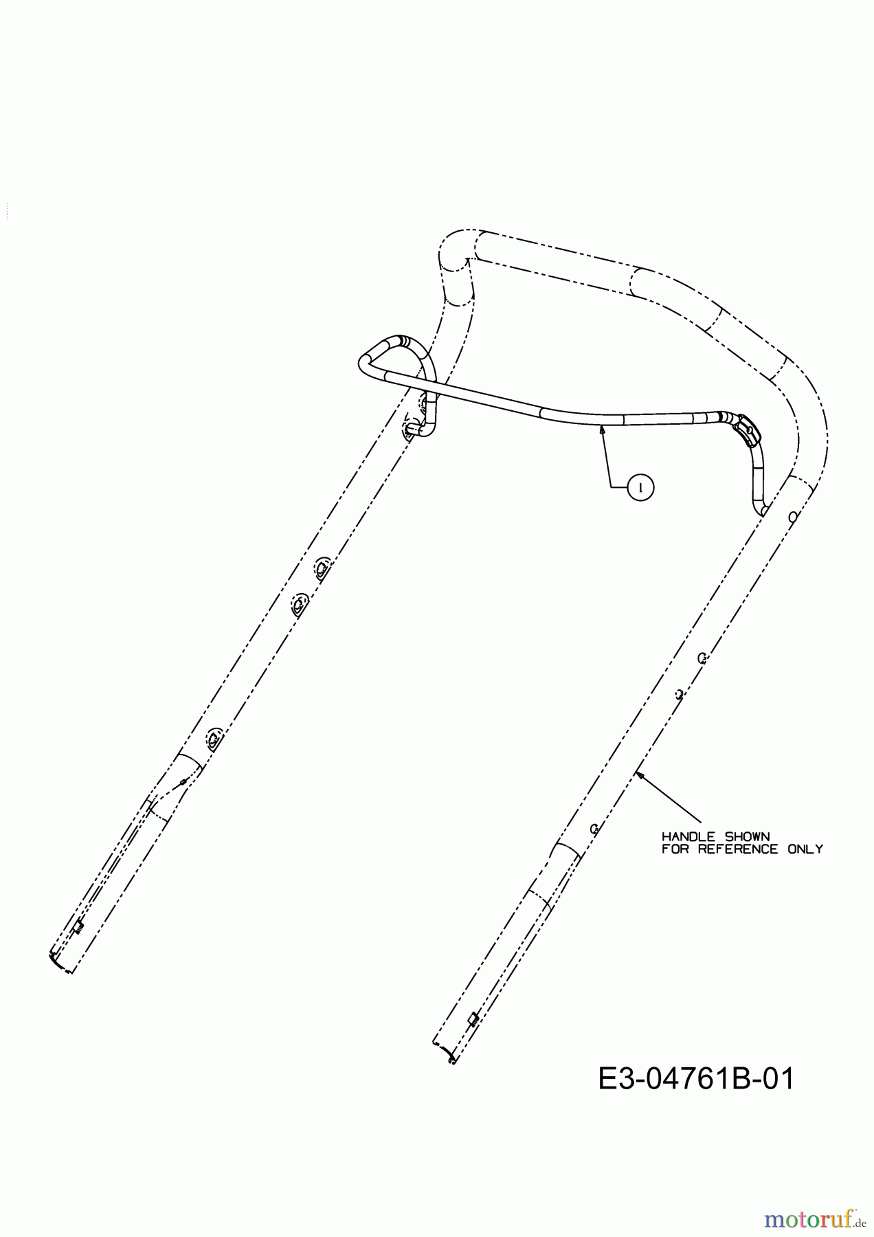  Yard-Man Petrol mower YM 5518 MO 11D-70M1643  (2010) Control lever