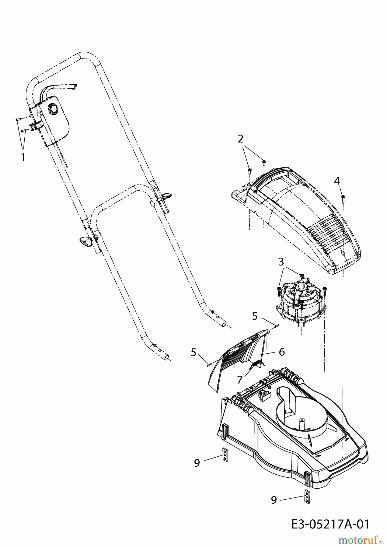  Wolf-Garten Electric mower Campus 32 E 18D-U0C-650  (2010) Rear Door