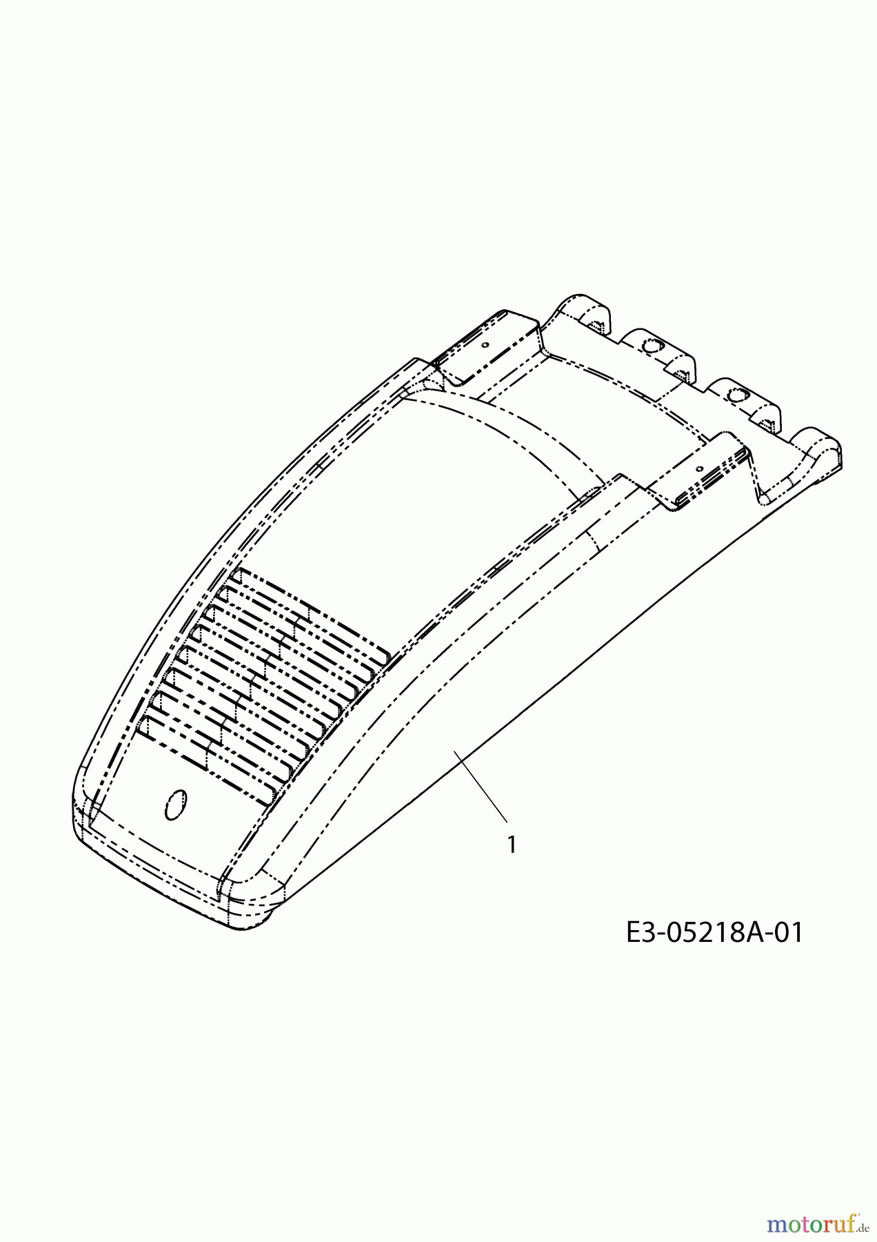  Wolf-Garten Electric mower Campus 32 E 18D-U0C-650  (2010) Engine hood W-Style