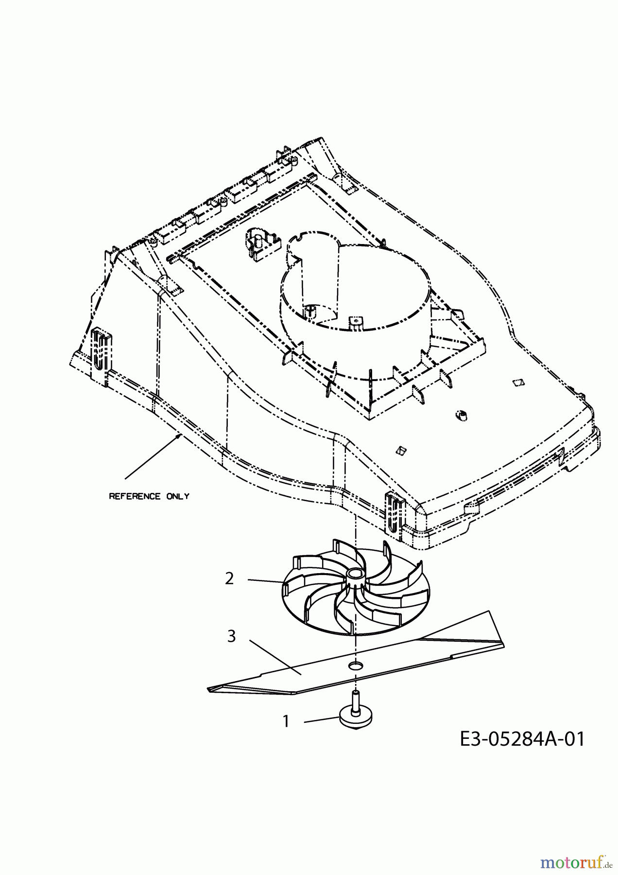  Mastercut Electric mower E 380 18C-S0J-659  (2010) Blade, Blade adapter