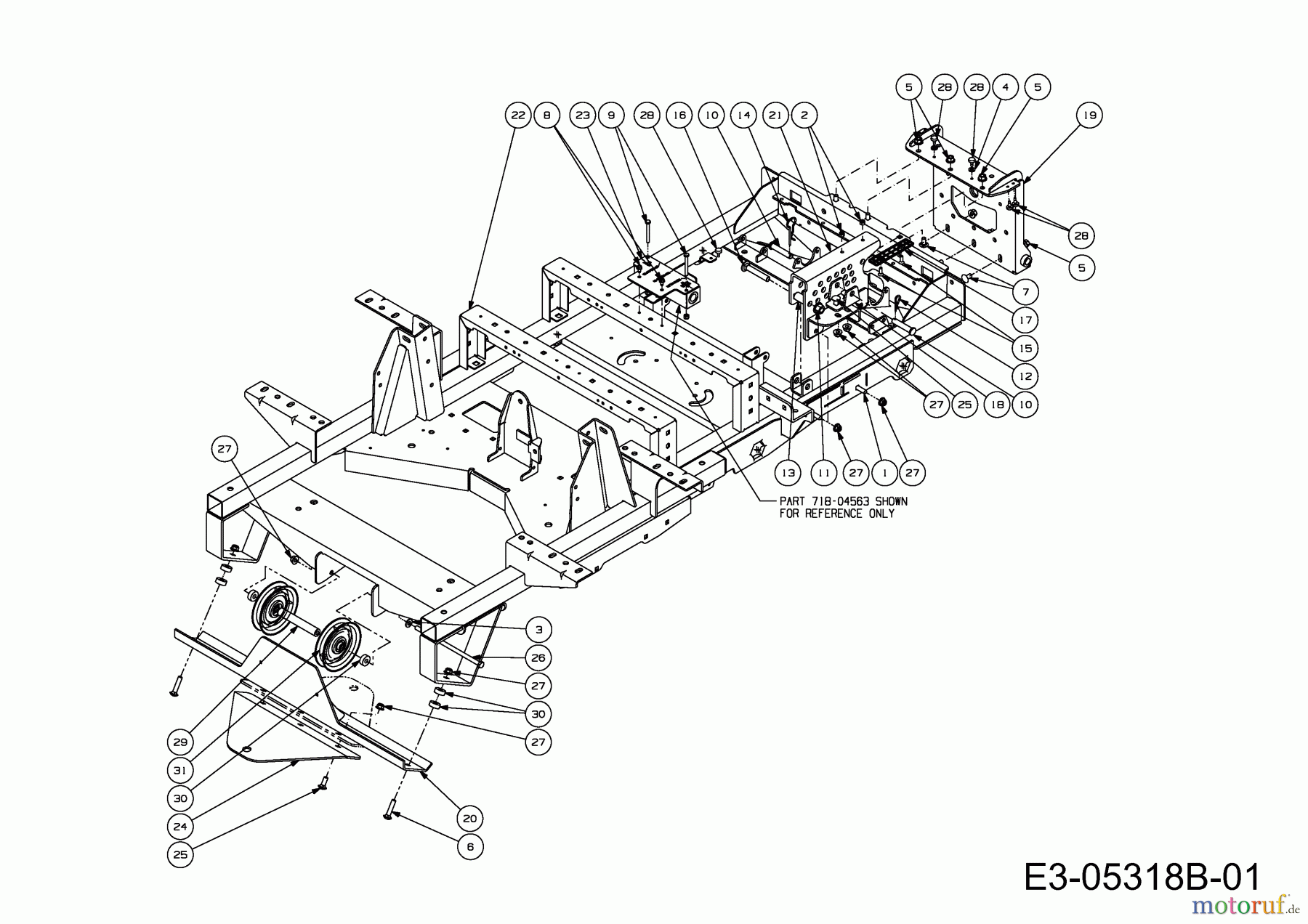  Cub Cadet Zero Turn Tank S 53AY8DU6603  (2011) Frame