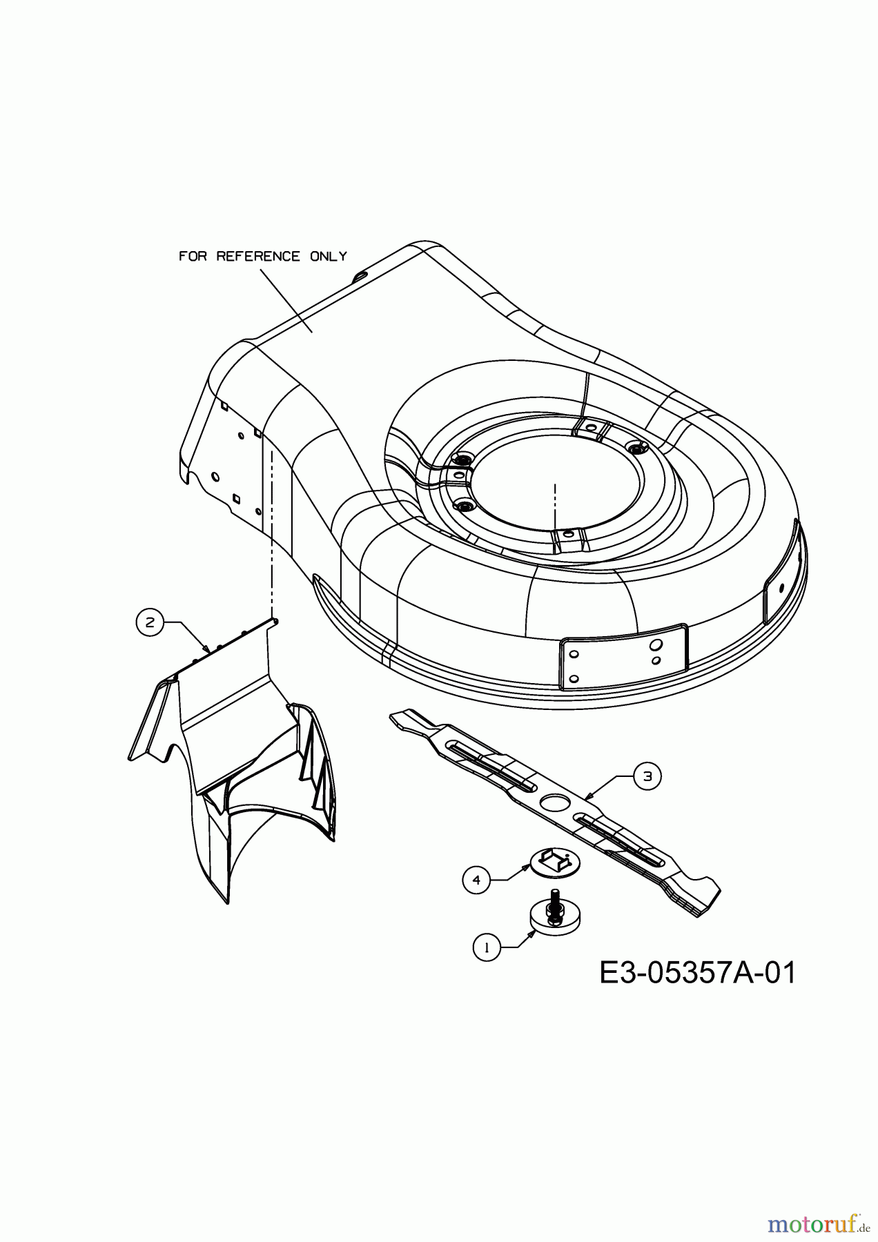  Mac Allister Electric mower 1748 E 18A-16K-668  (2010) Blade