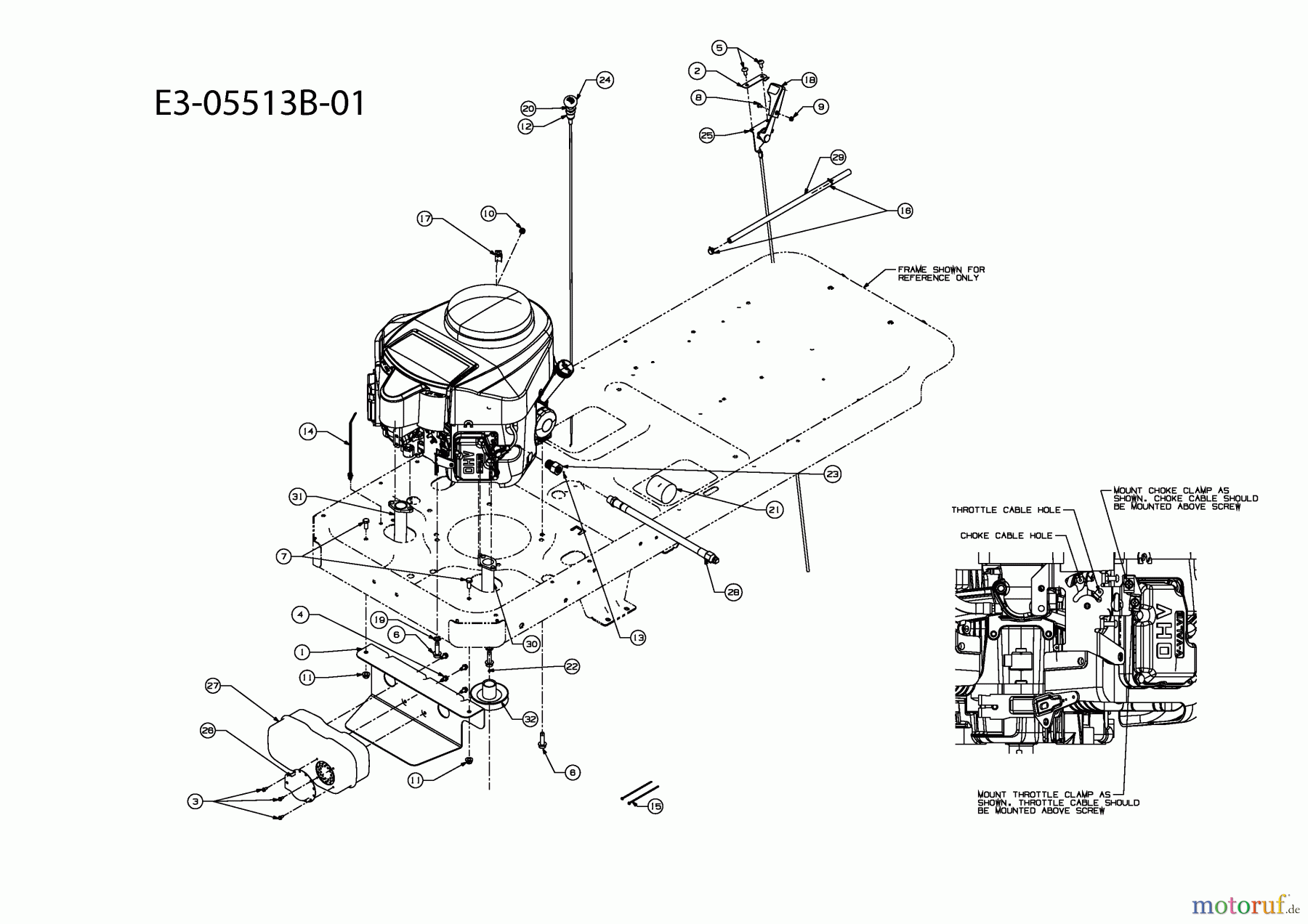  Cub Cadet Zero Turn RZT 54 17AI2ACK603  (2012) Engine accessories