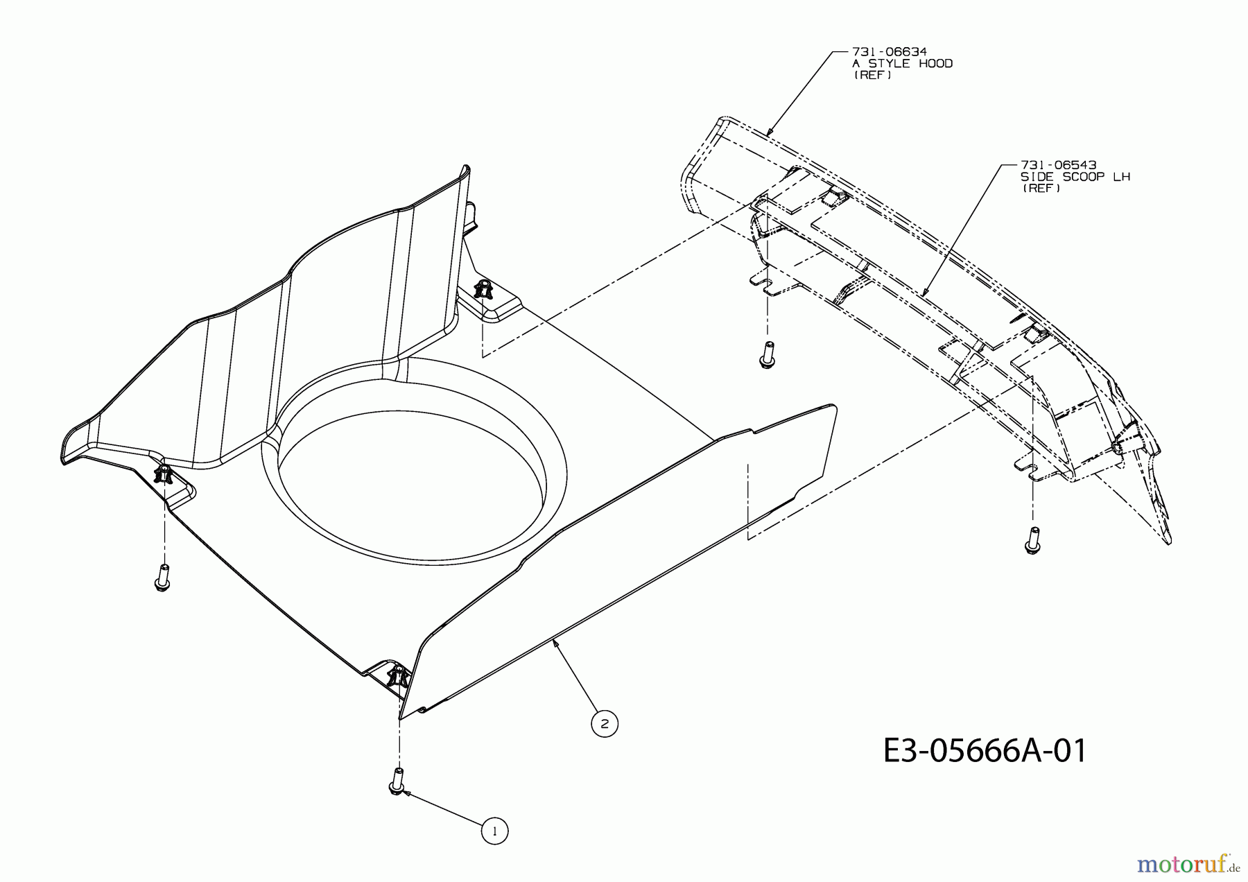  Cub Cadet Garden tractors GT 1224 14AI94AP603  (2010) Engine duct