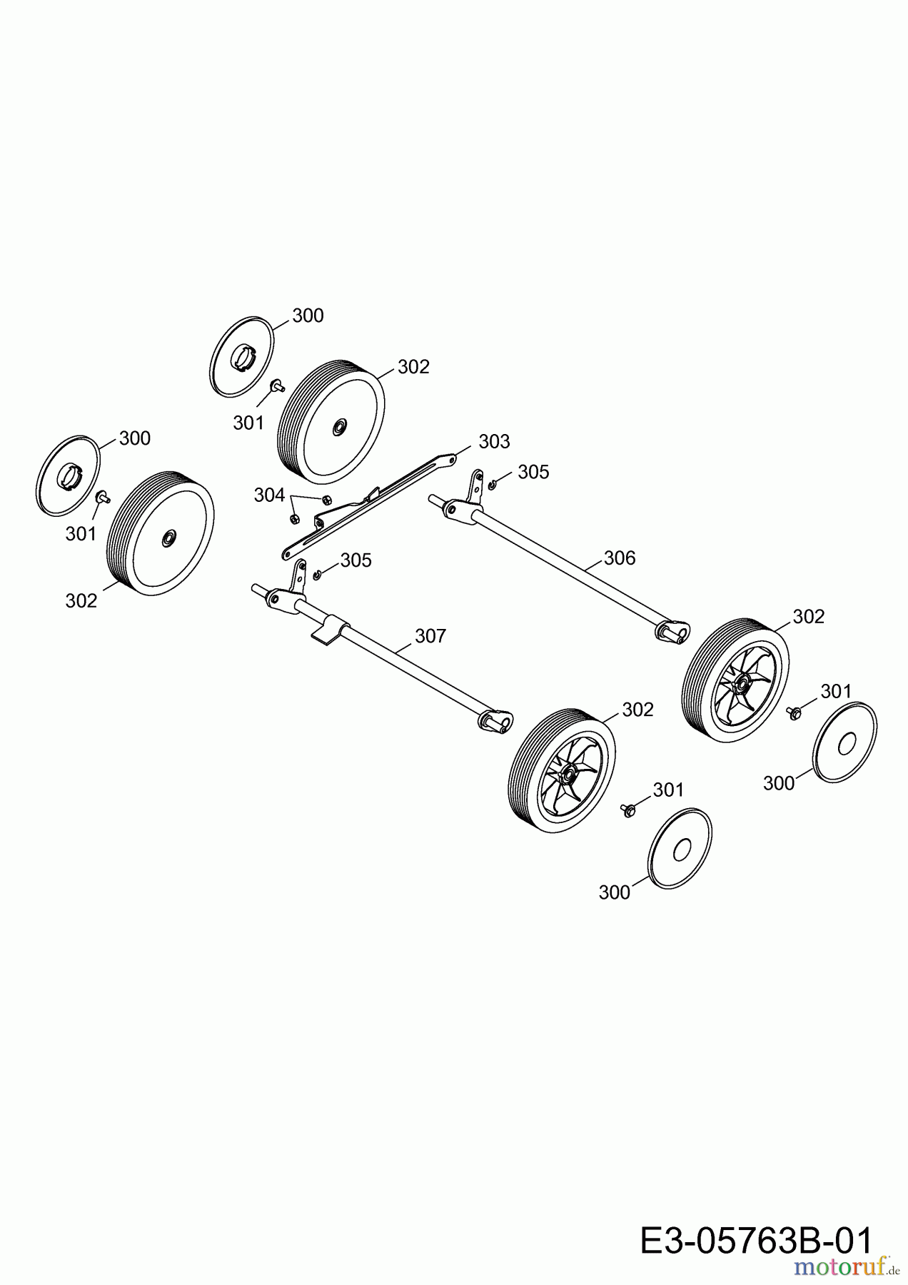  Wolf-Garten Petrol verticutter UV 35 B 3635000  (2015) Wheels, Cutting hight adjustment