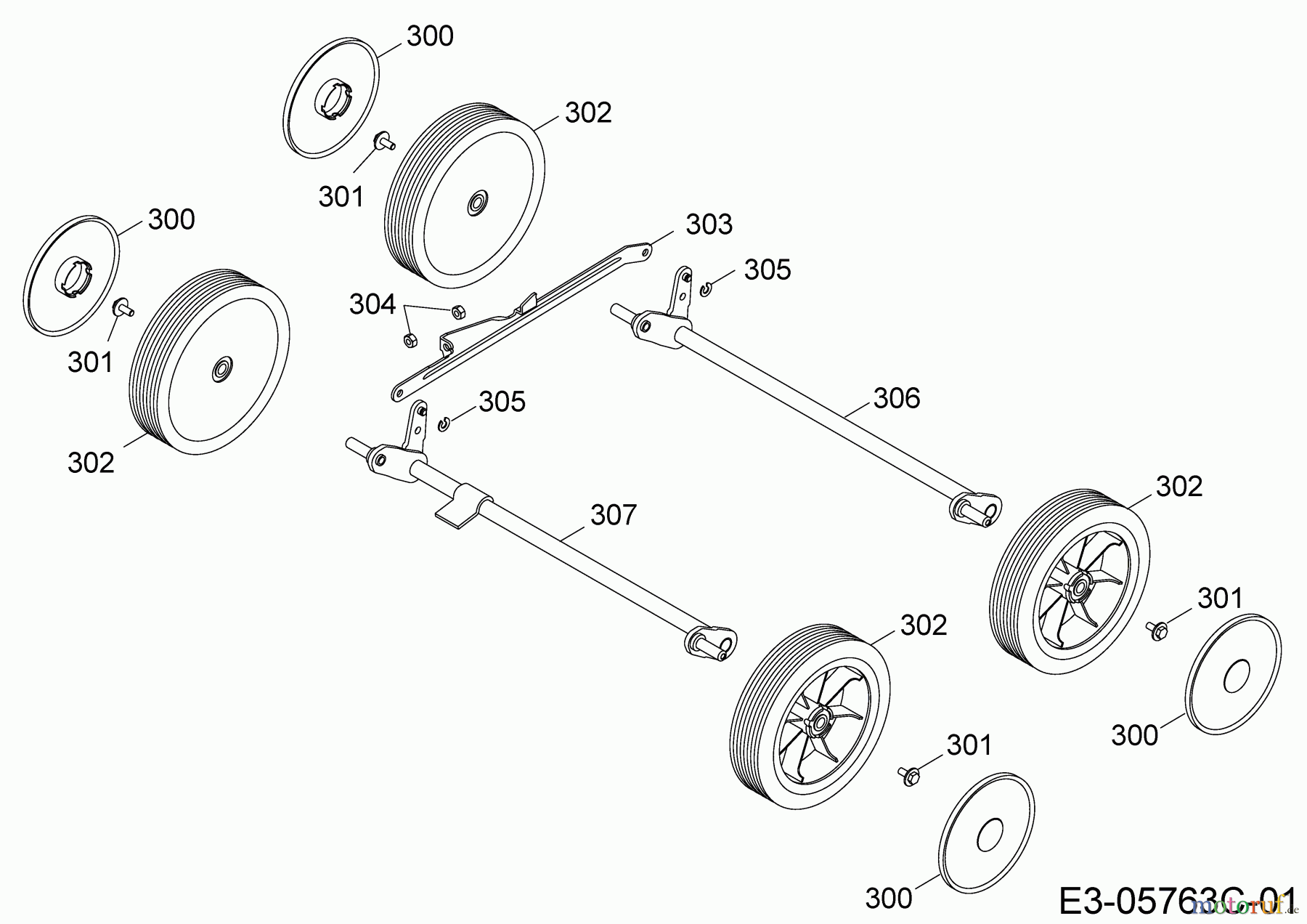  Wolf-Garten Petrol verticutter UV 35 B 3635000   (2017) Wheels, Cutting hight adjustment