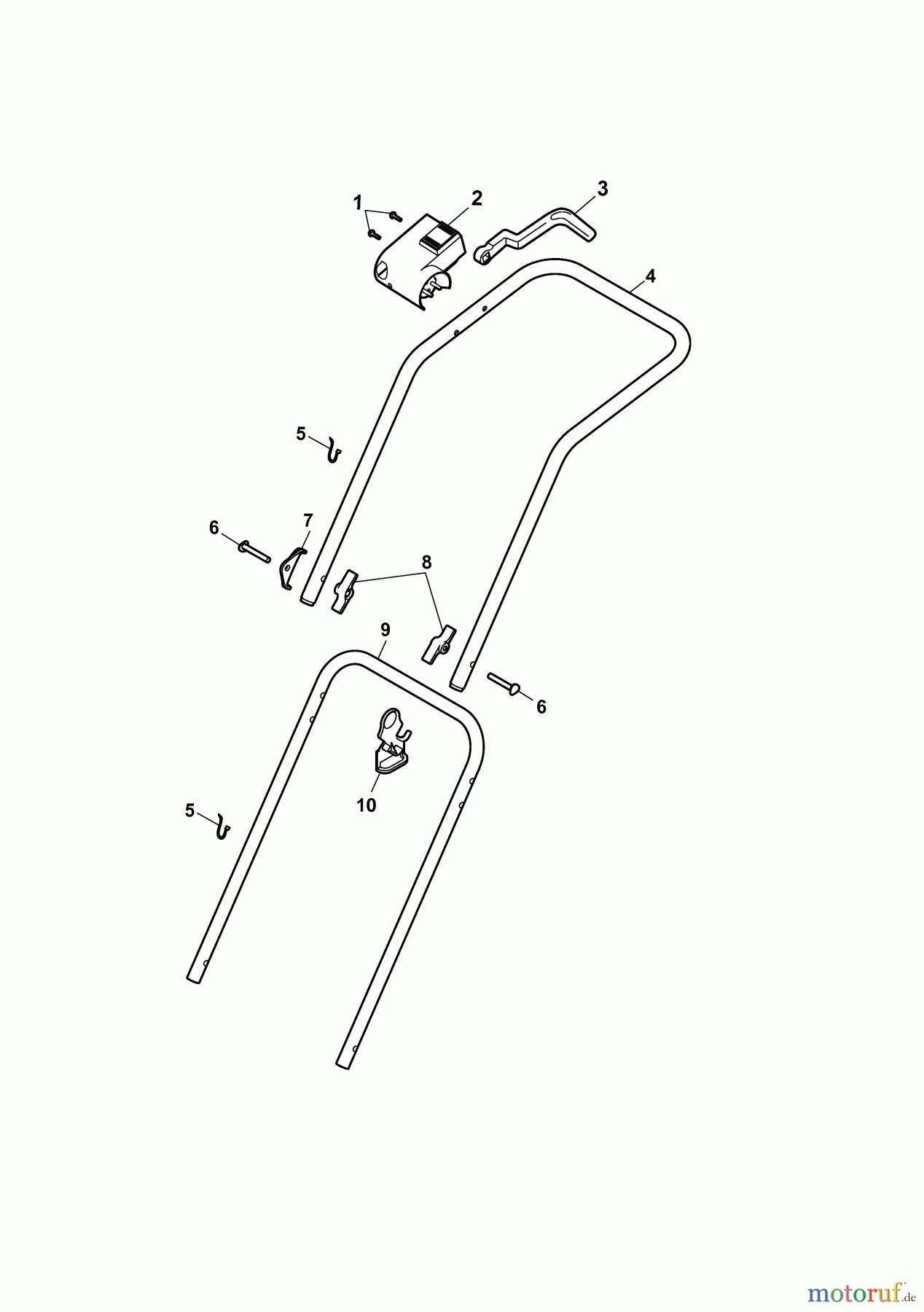  Wolf-Garten Electric mower 2.34 E 4909003 Series E  (2010) Handle