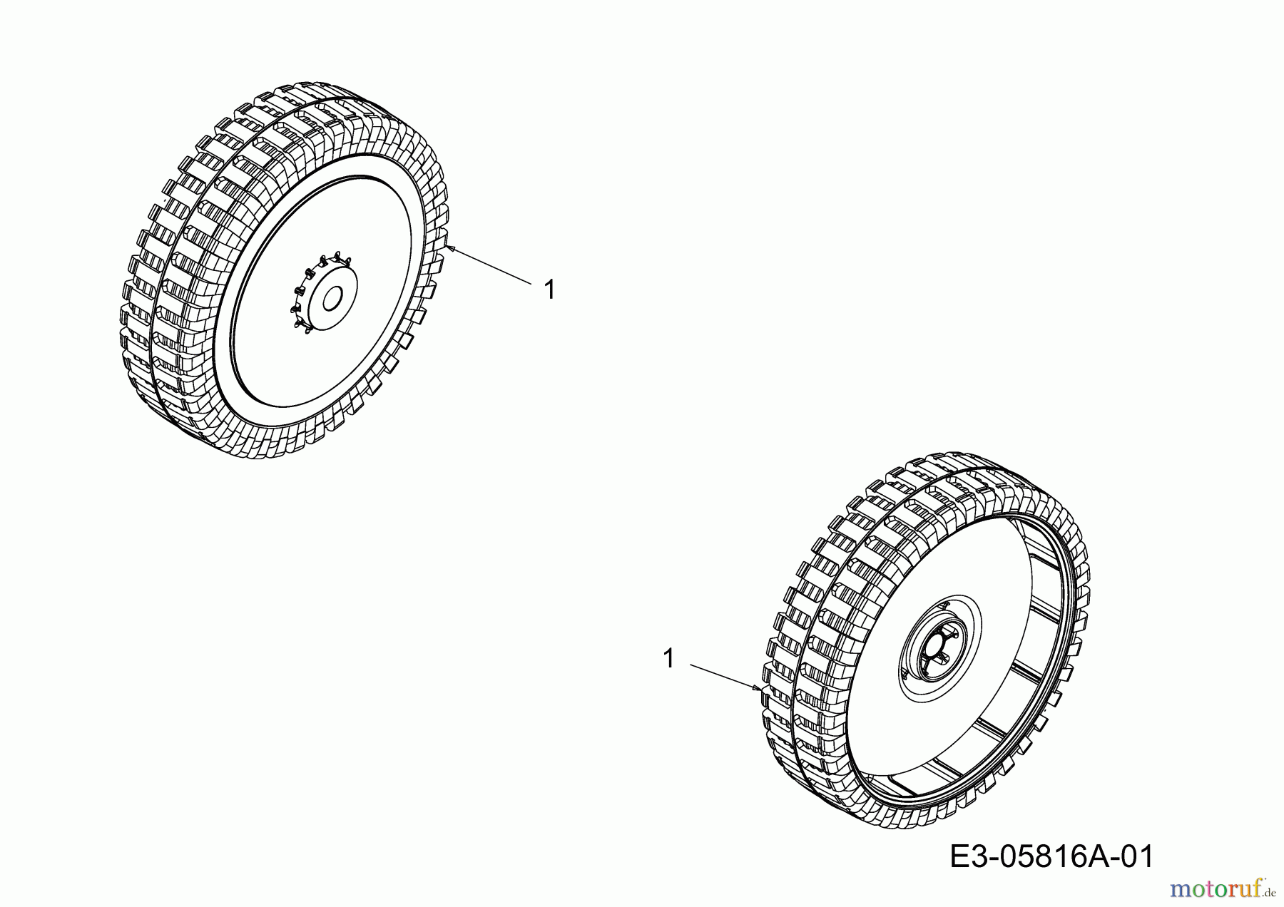  Cmi Petrol mower 48 B 11C-J60G620  (2010) Wheels 180mm