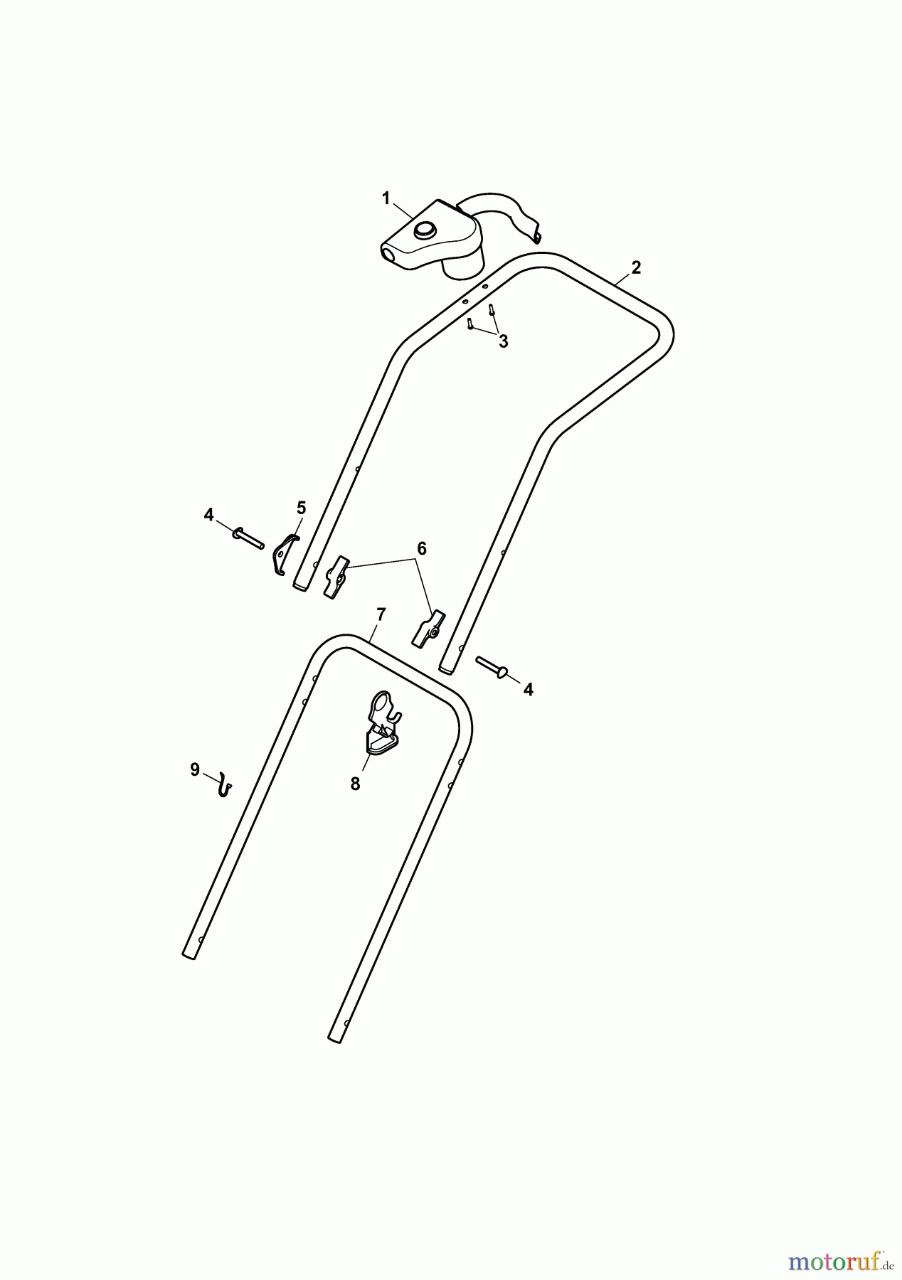  Wolf-Garten Electric mower 2.37 E 4917000 Series G  (2010) Handle