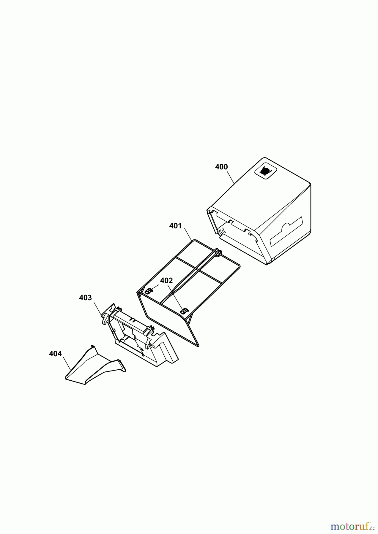  Wolf-Garten Electric mower 2.40 E-1 4968000 Series F  (2010) Grass bag