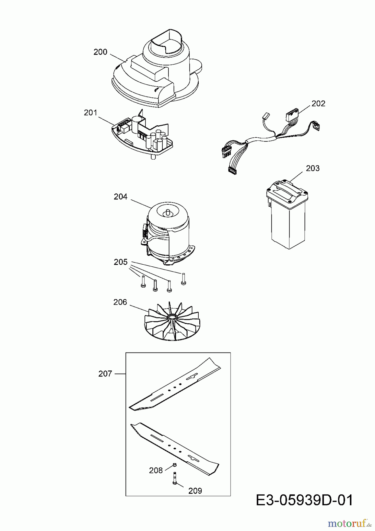  Wolf-Garten Battery mower Li-Ion Power 34 4919000  (2015) Blade, Motor