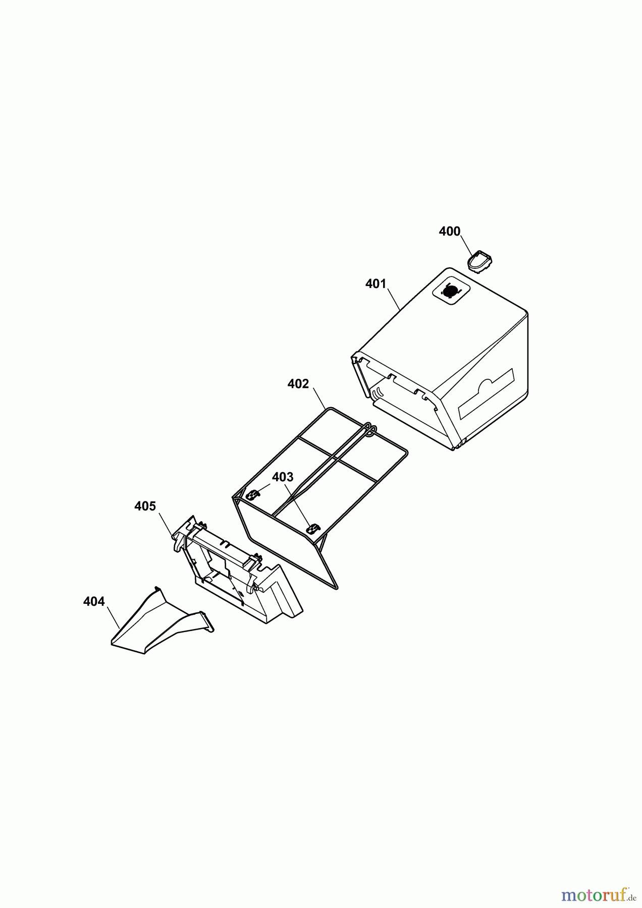  Wolf-Garten Electric mower Power Wolf 16/40 4969008 Series C  (2010) Grass bag