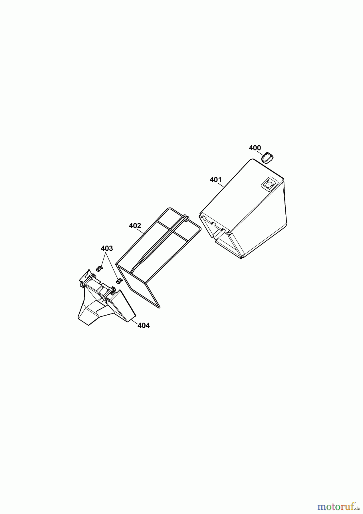  Wolf-Garten Electric mower Esprit 40 E 4020680 Series J  (2010) Grass bag