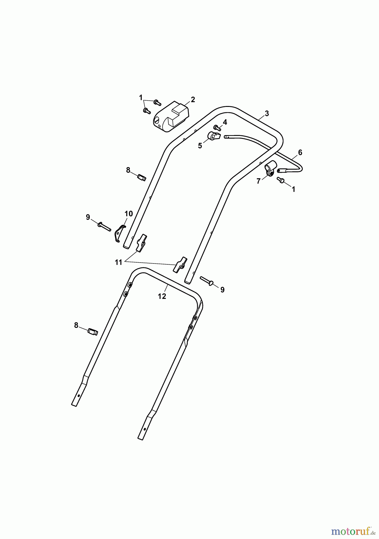  MTD Battery mower Li-Ion Power 34 18AWF3B-600  (2010) Handle