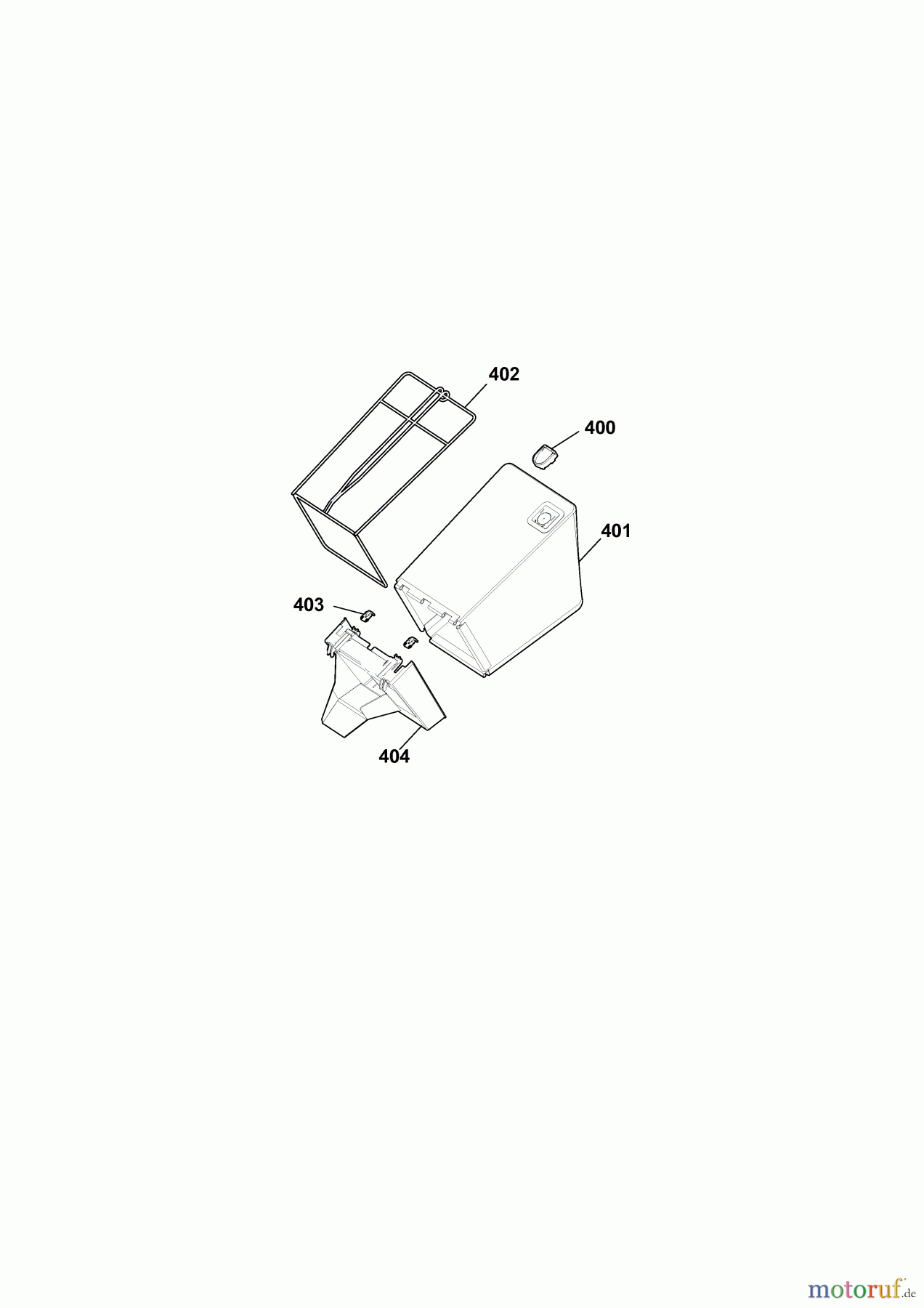  Wolf-Garten Petrol mower Esprit 40 B 4001000 Series K  (2010) Grass bag